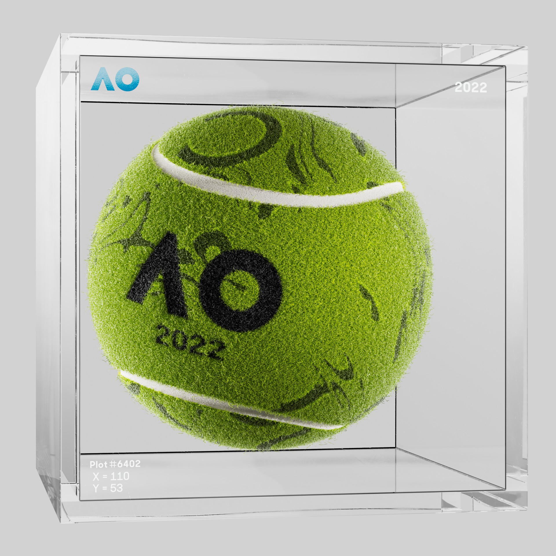 The Australian Open - The Australian Open Art Ball - AO Art Ball #6029 - NFT # 6029