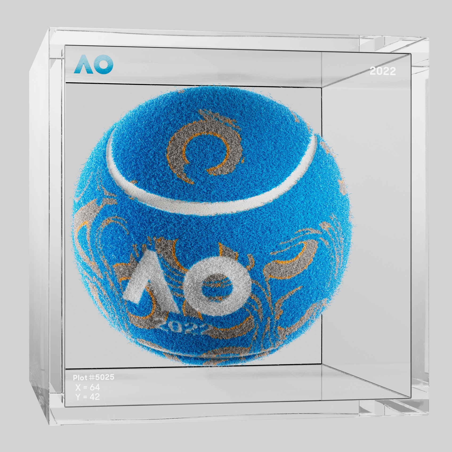 The Australian Open - The Australian Open Art Ball - AO Art Ball #603 - NFT # 603