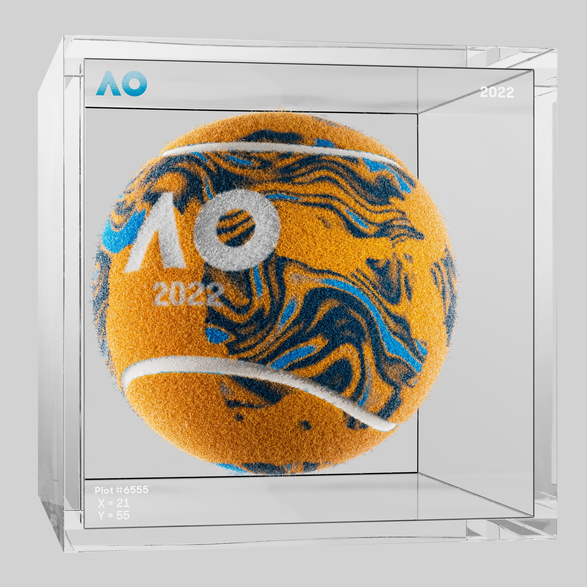 The Australian Open - The Australian Open Art Ball - AO Art Ball #6031 - NFT # 6031