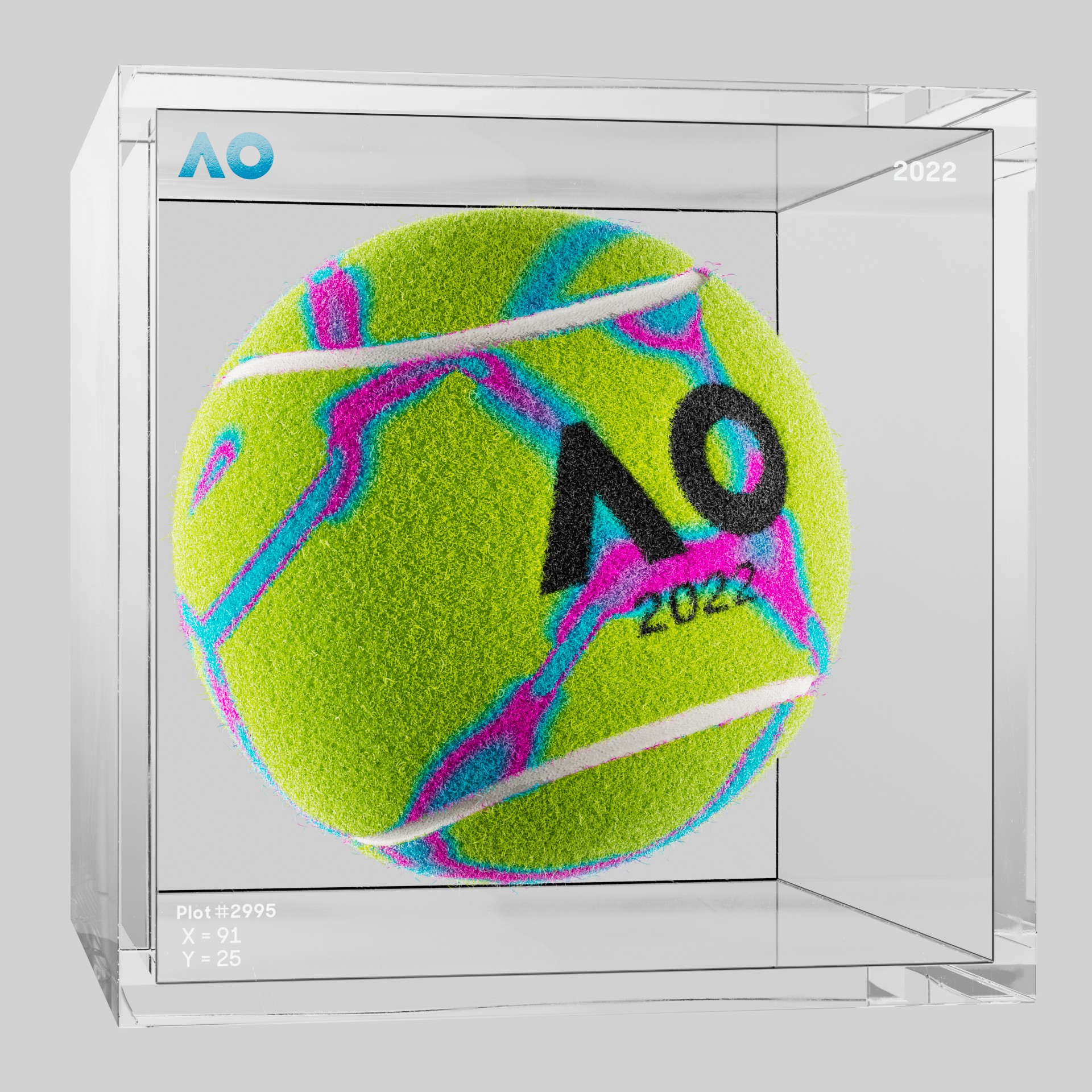 The Australian Open - The Australian Open Art Ball - AO Art Ball #6032 - NFT # 6032