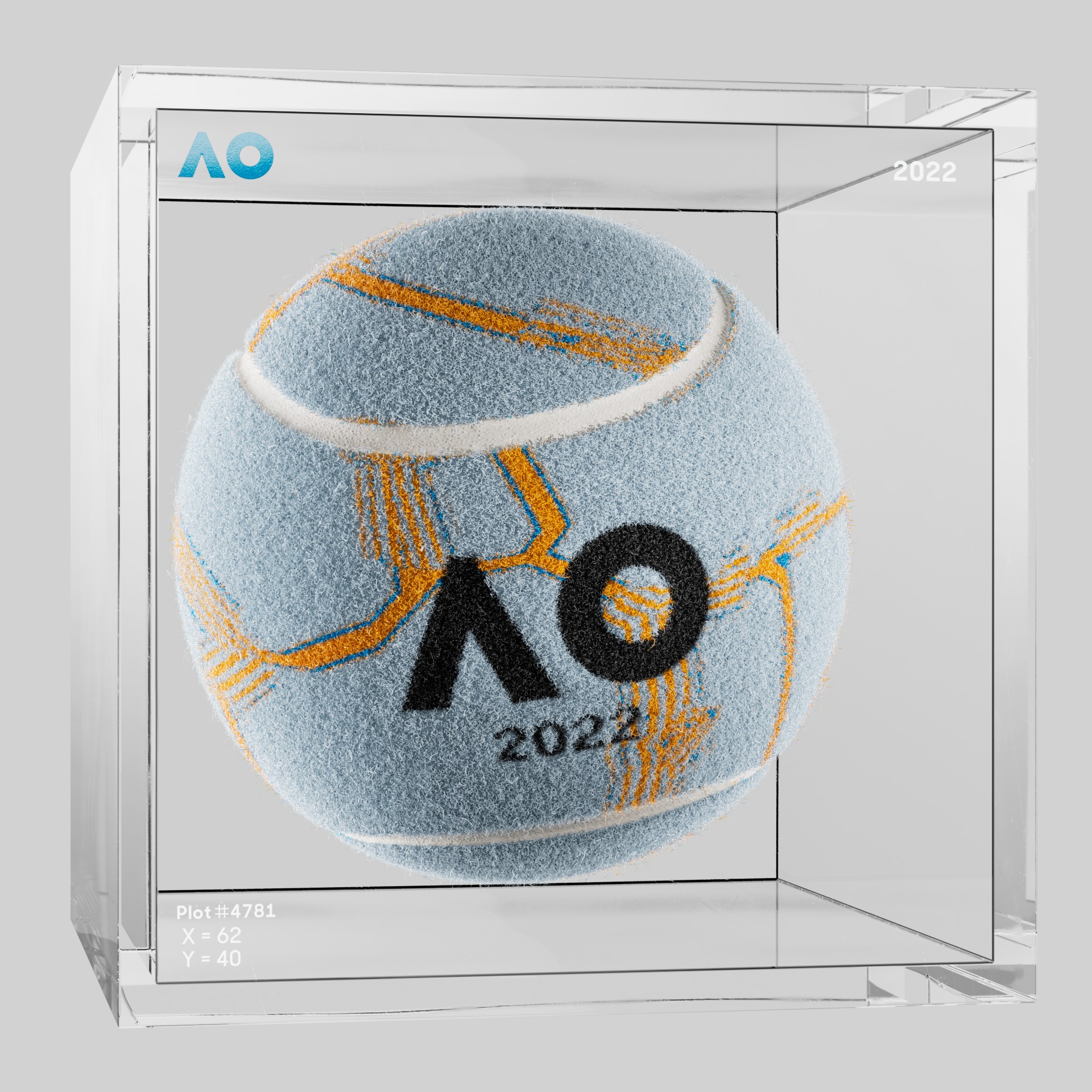 The Australian Open - The Australian Open Art Ball - AO Art Ball #6033 - NFT # 6033