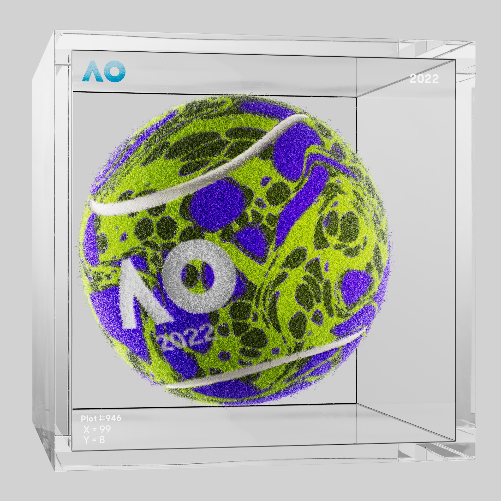 The Australian Open - The Australian Open Art Ball - AO Art Ball #6035 - NFT # 6035