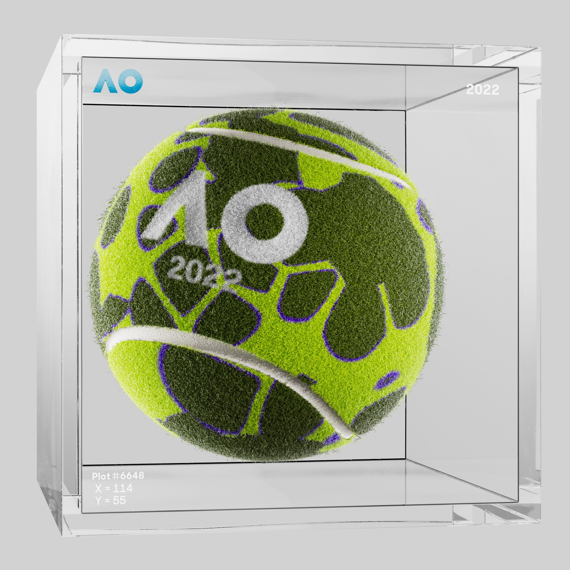 The Australian Open - The Australian Open Art Ball - AO Art Ball #6037 - NFT # 6037