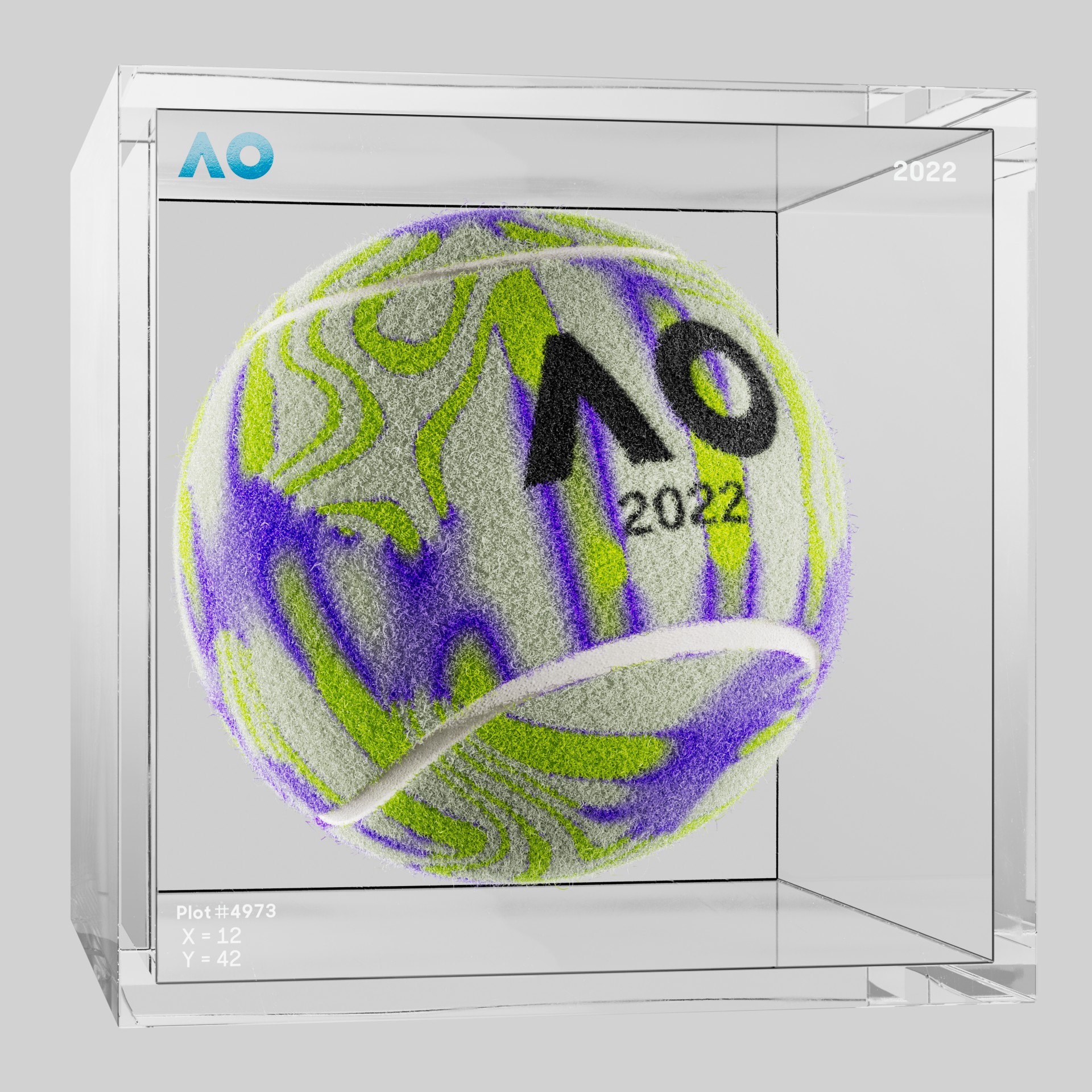 The Australian Open - The Australian Open Art Ball - AO Art Ball #6038 - NFT # 6038