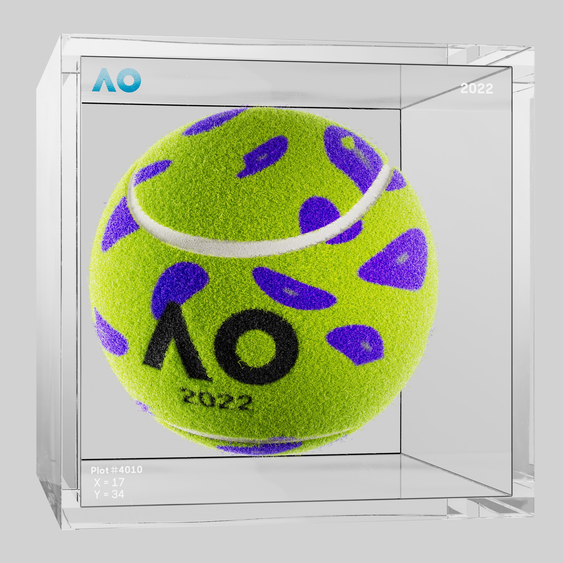 The Australian Open - The Australian Open Art Ball - AO Art Ball #604 - NFT # 604