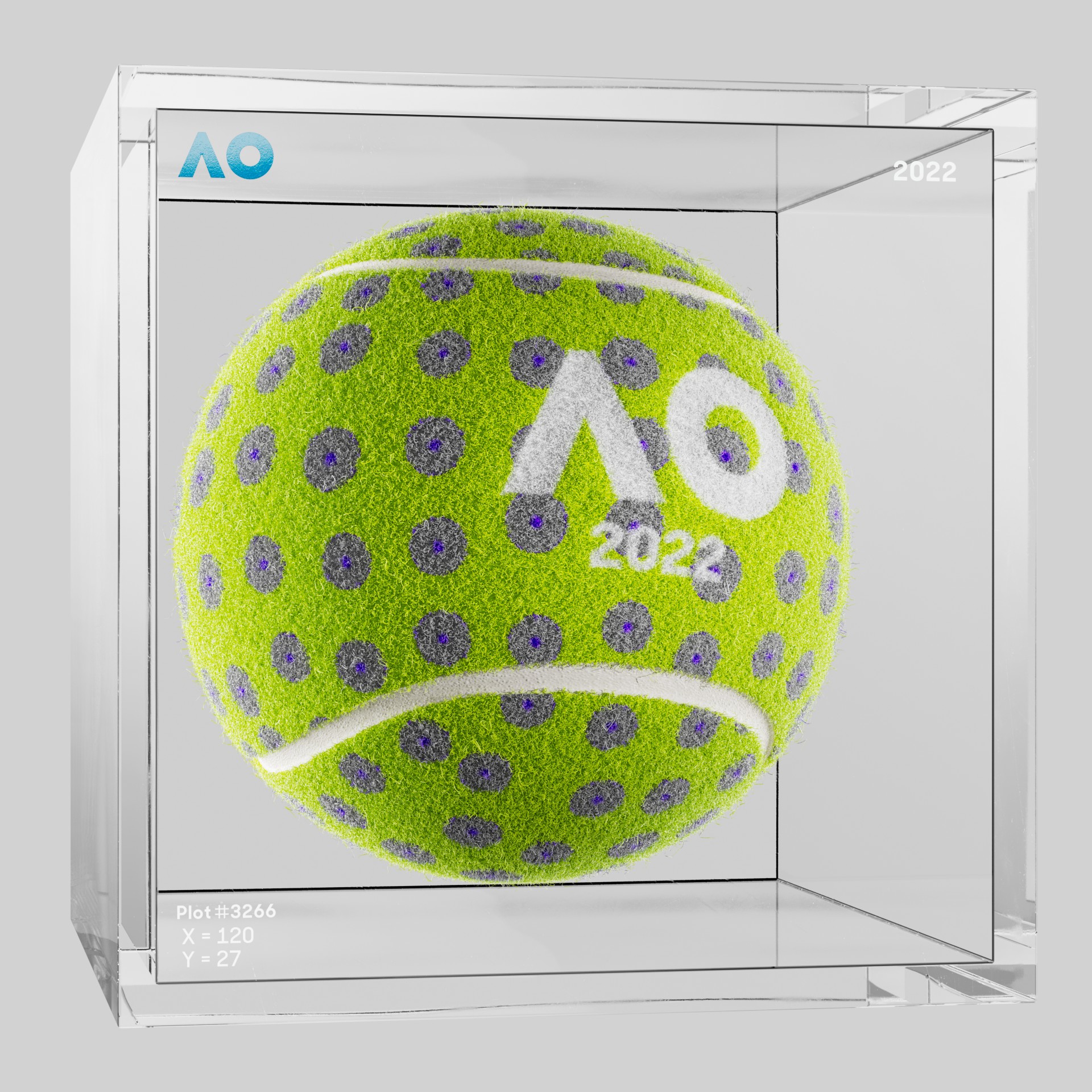 The Australian Open - The Australian Open Art Ball - AO Art Ball #6040 - NFT # 6040