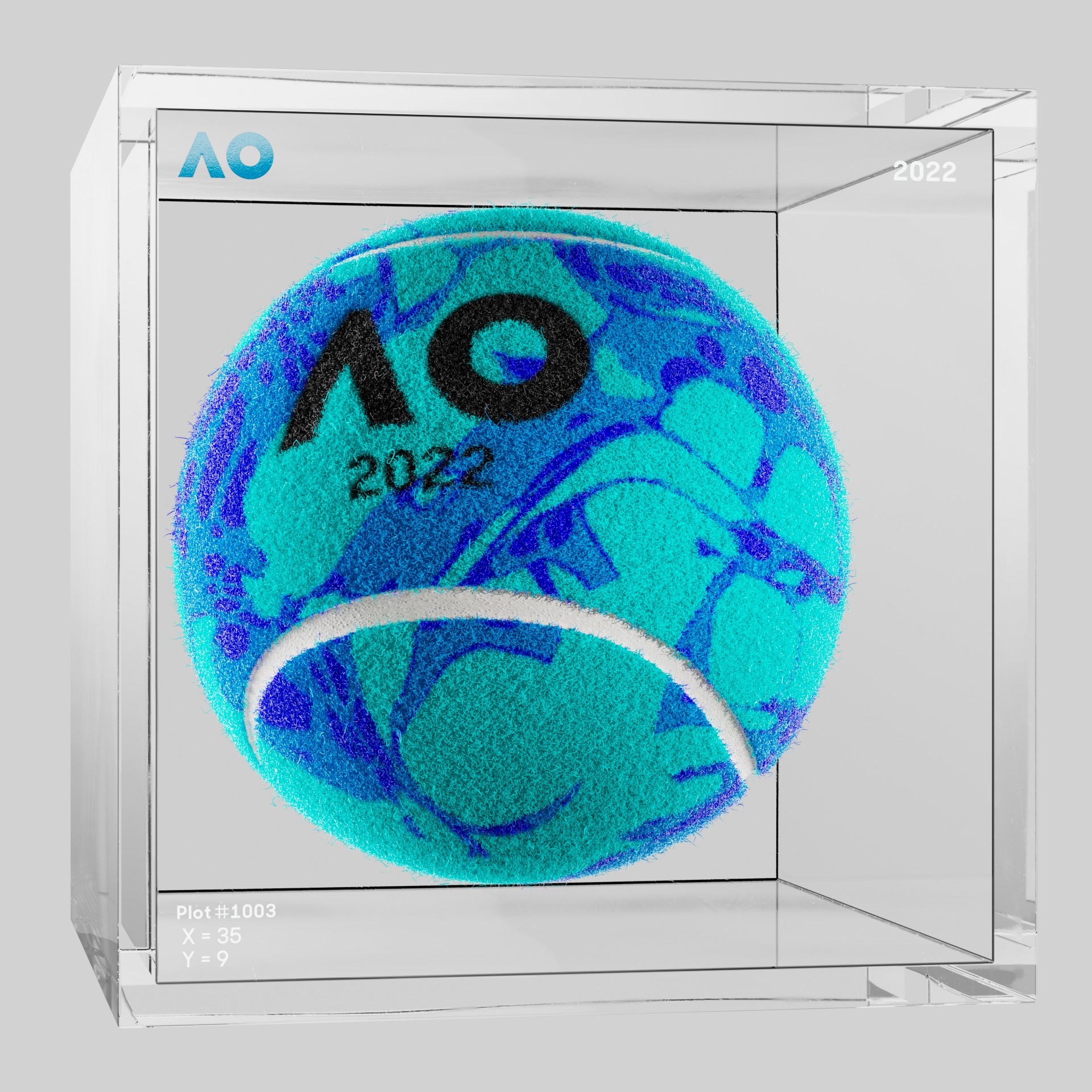 The Australian Open - The Australian Open Art Ball - AO Art Ball #6041 - NFT # 6041