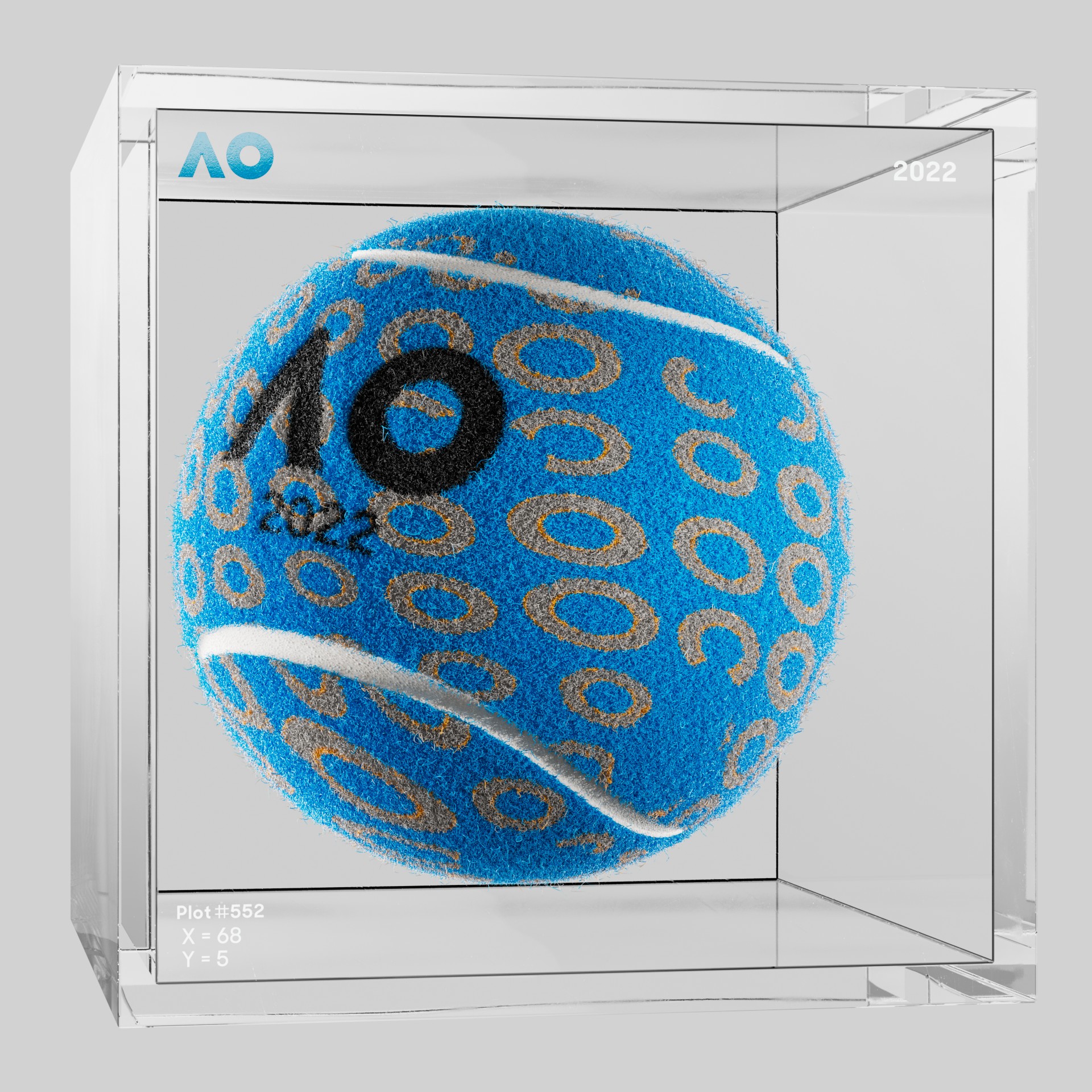 The Australian Open - The Australian Open Art Ball - AO Art Ball #6046 - NFT # 6046