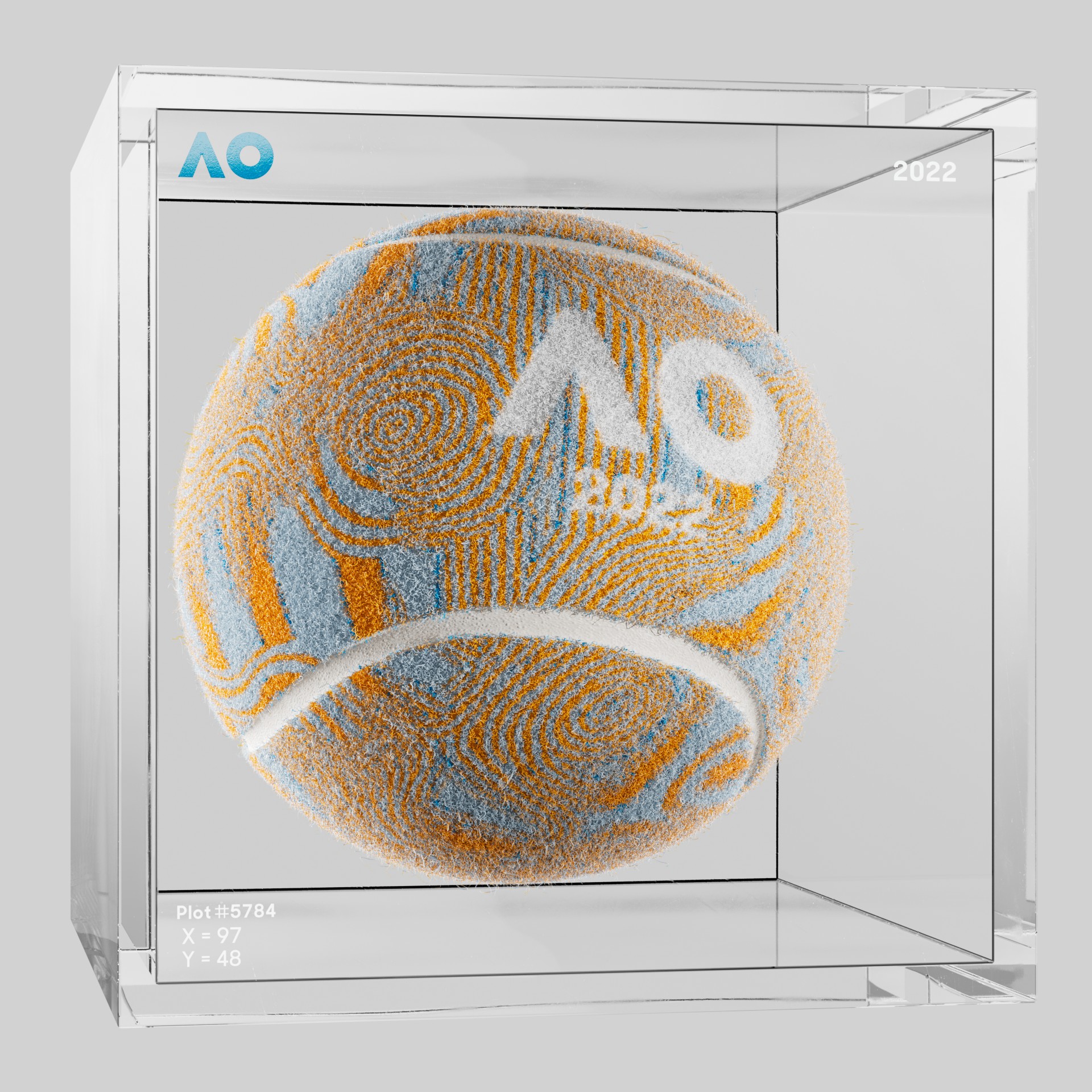 The Australian Open - The Australian Open Art Ball - AO Art Ball #6052 - NFT # 6052