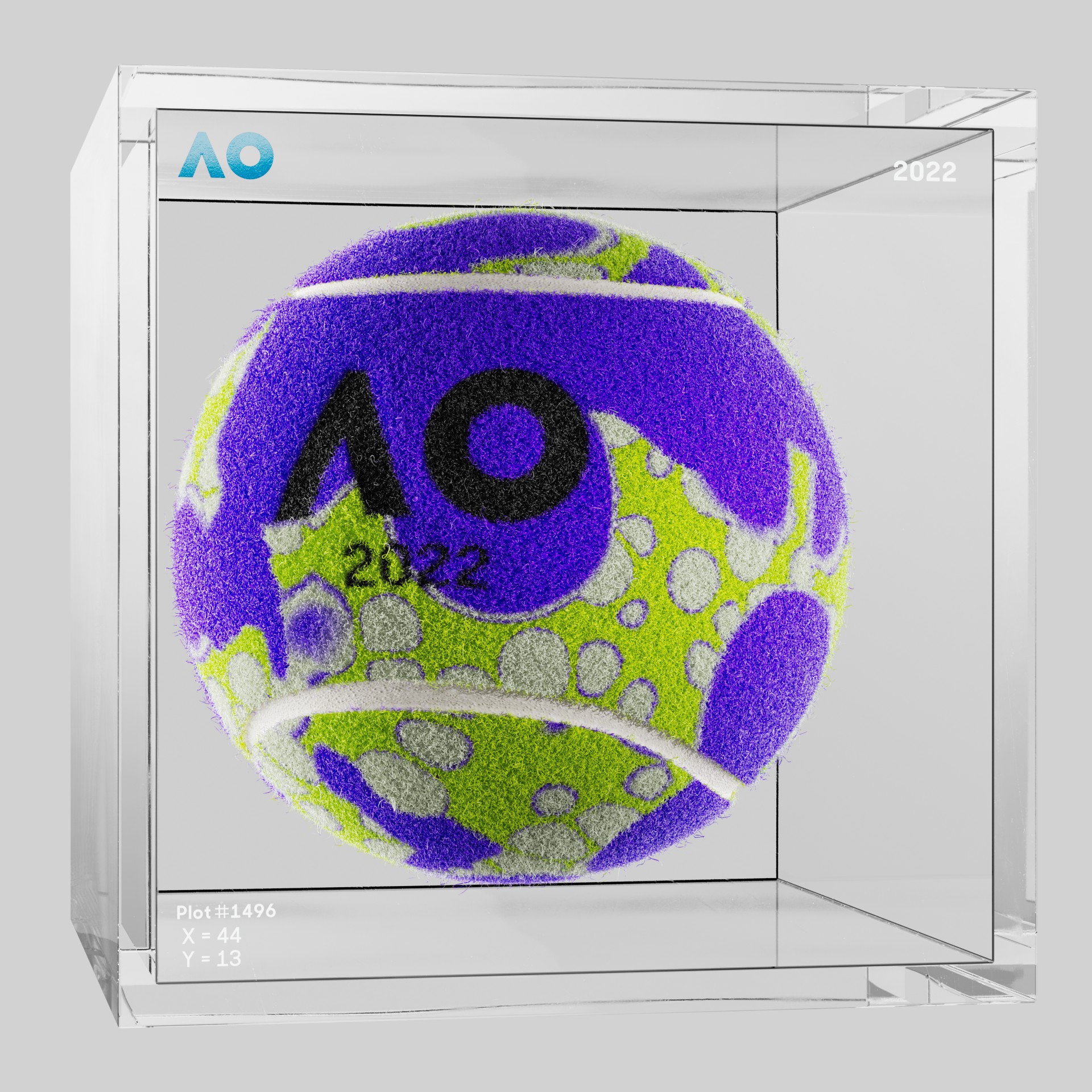 The Australian Open - The Australian Open Art Ball - AO Art Ball #6055 - NFT # 6055