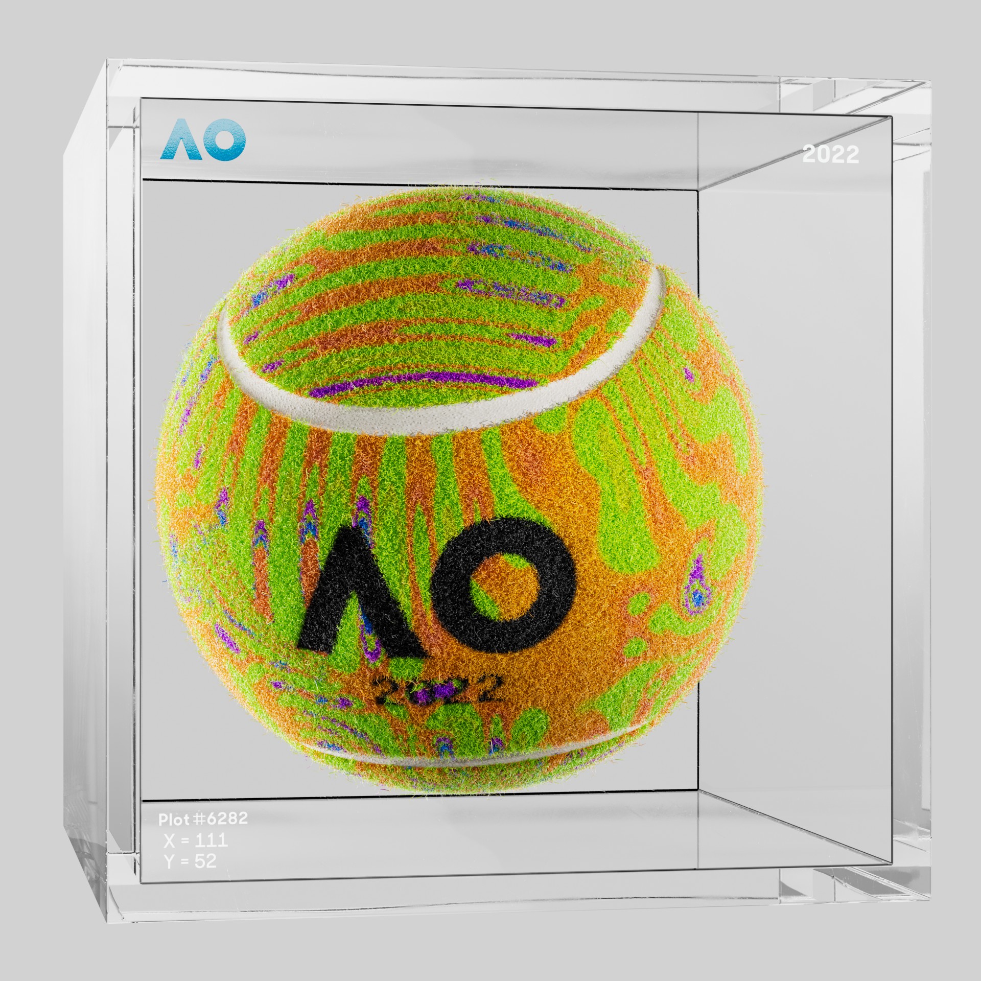 The Australian Open - The Australian Open Art Ball - AO Art Ball #6056 - NFT # 6056