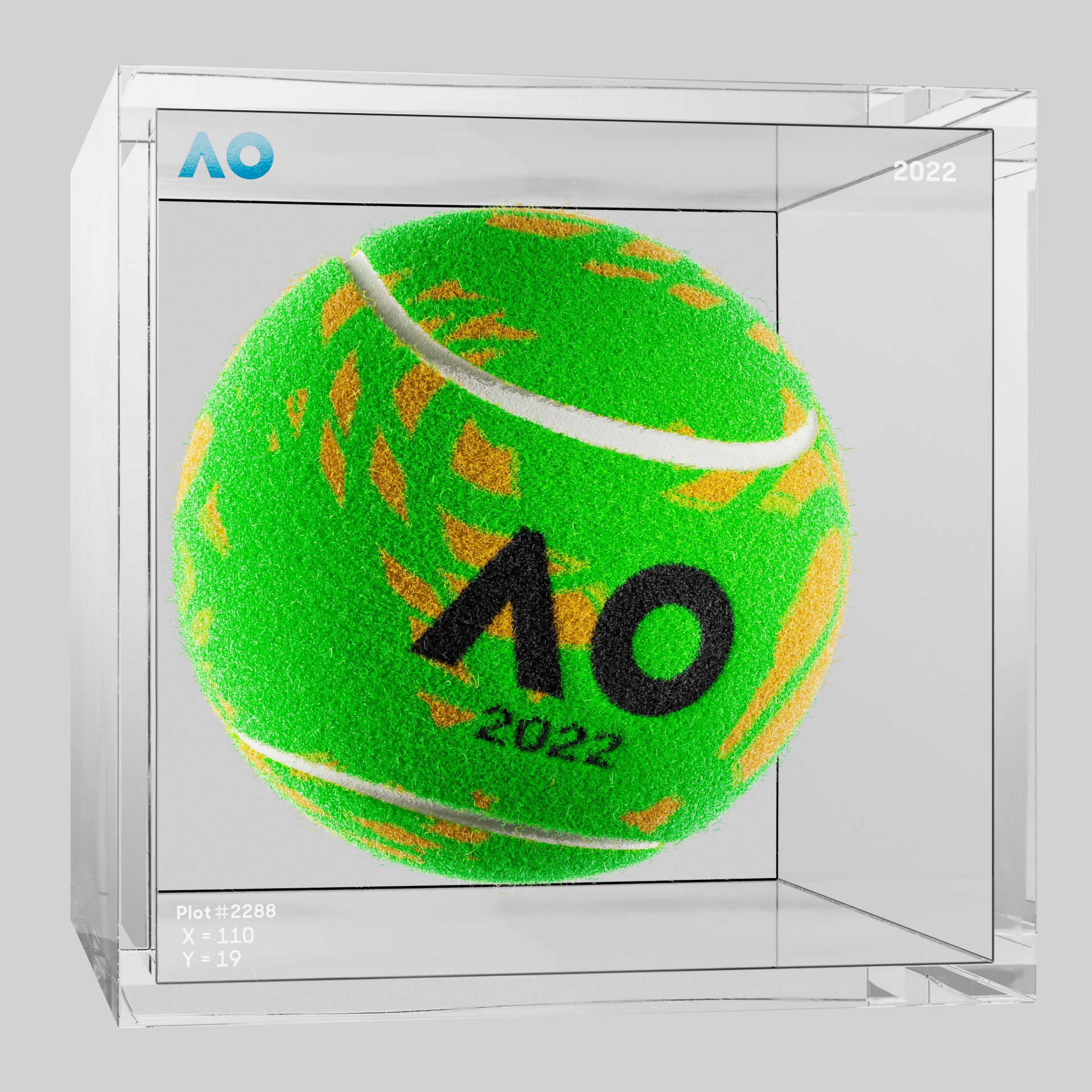 The Australian Open - The Australian Open Art Ball - AO Art Ball #606 - NFT # 606