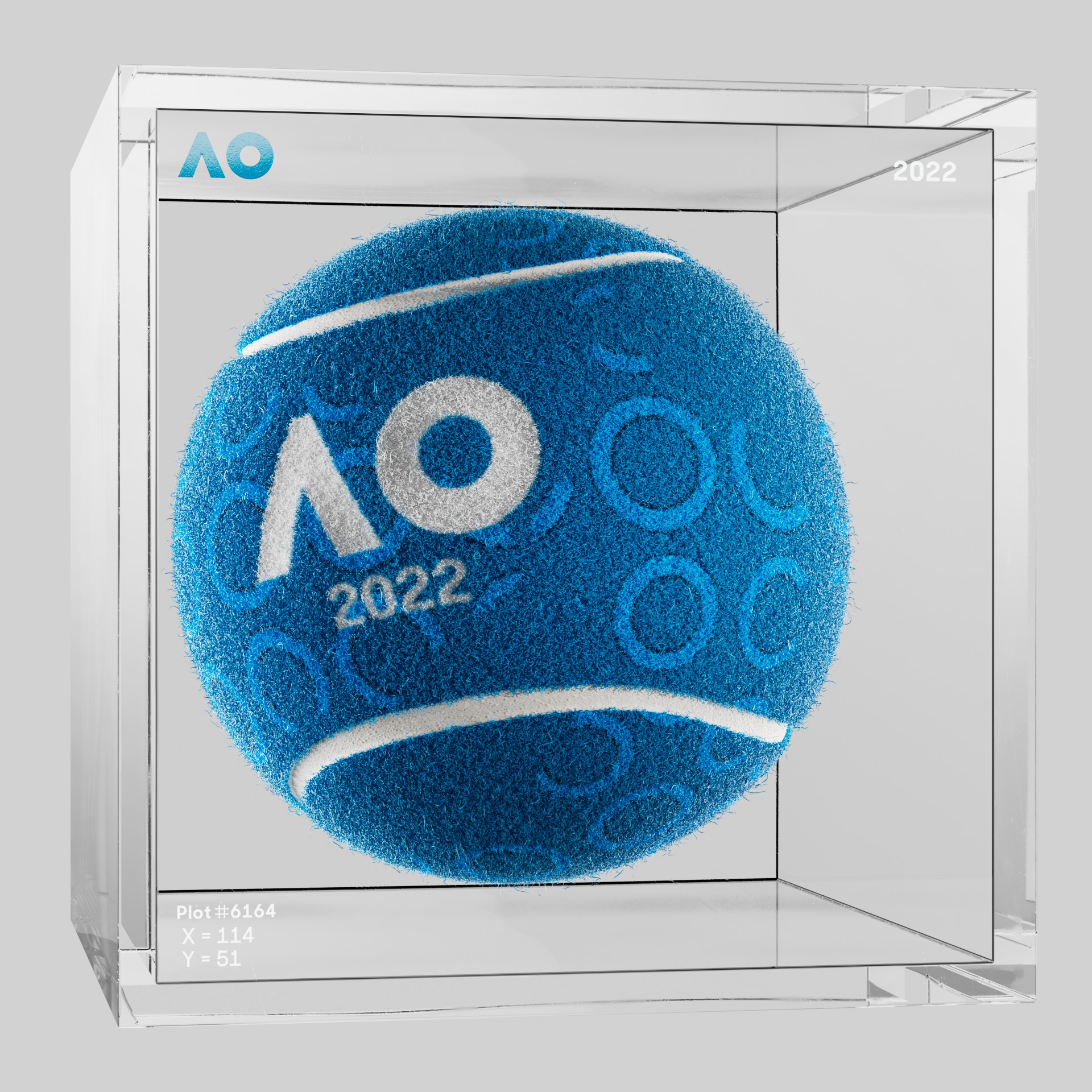 The Australian Open - The Australian Open Art Ball - AO Art Ball #6060 - NFT # 6060