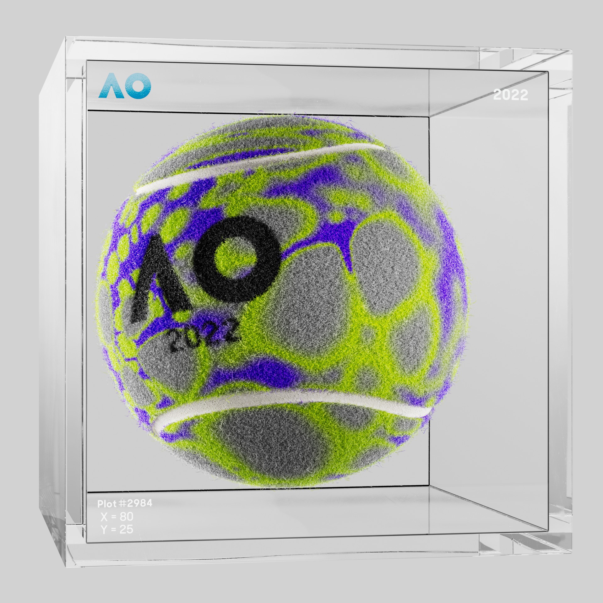 The Australian Open - The Australian Open Art Ball - AO Art Ball #6061 - NFT # 6061