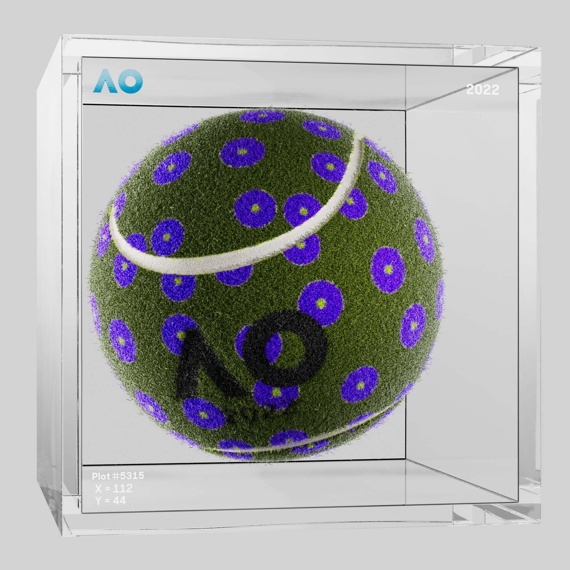 The Australian Open - The Australian Open Art Ball - AO Art Ball #6063 - NFT # 6063