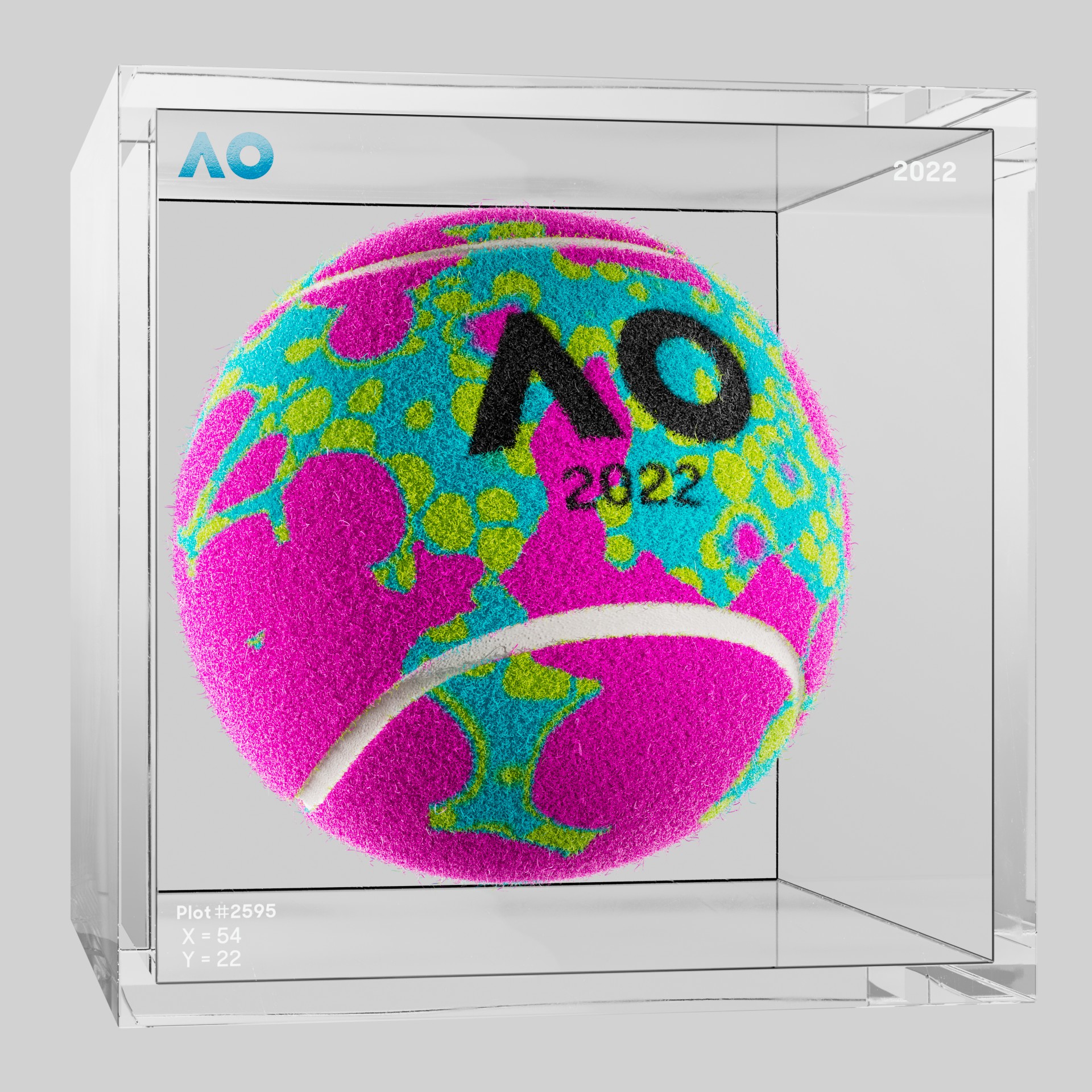 The Australian Open - The Australian Open Art Ball - AO Art Ball #6067 - NFT # 6067