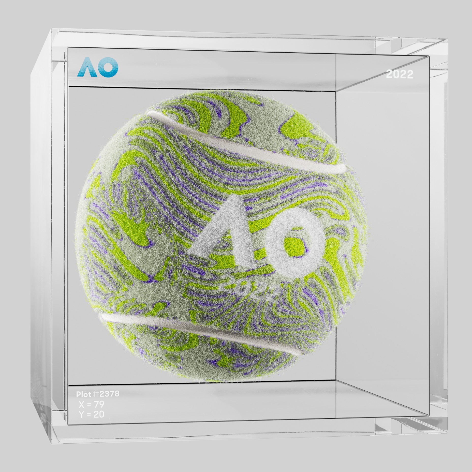 The Australian Open - The Australian Open Art Ball - AO Art Ball #6068 - NFT # 6068