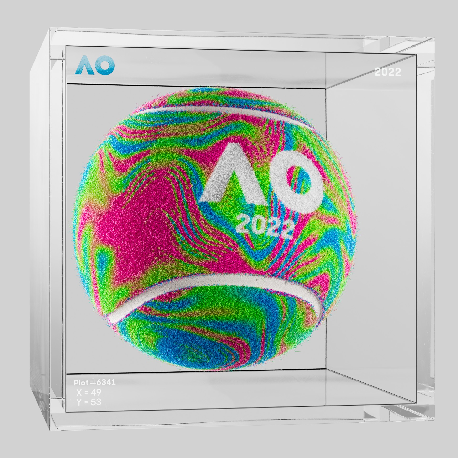 The Australian Open - The Australian Open Art Ball - AO Art Ball #6073 - NFT # 6073