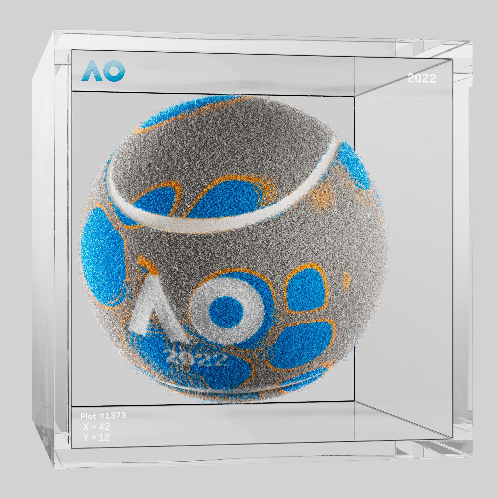 The Australian Open - The Australian Open Art Ball - AO Art Ball #6084 - NFT # 6084
