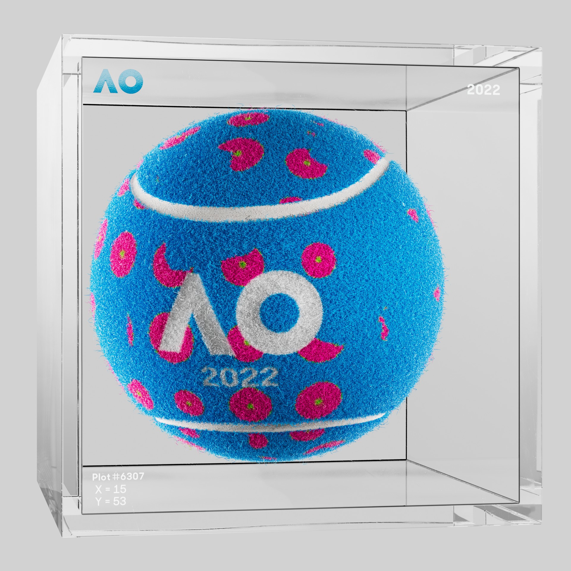 The Australian Open - The Australian Open Art Ball - AO Art Ball #6087 - NFT # 6087