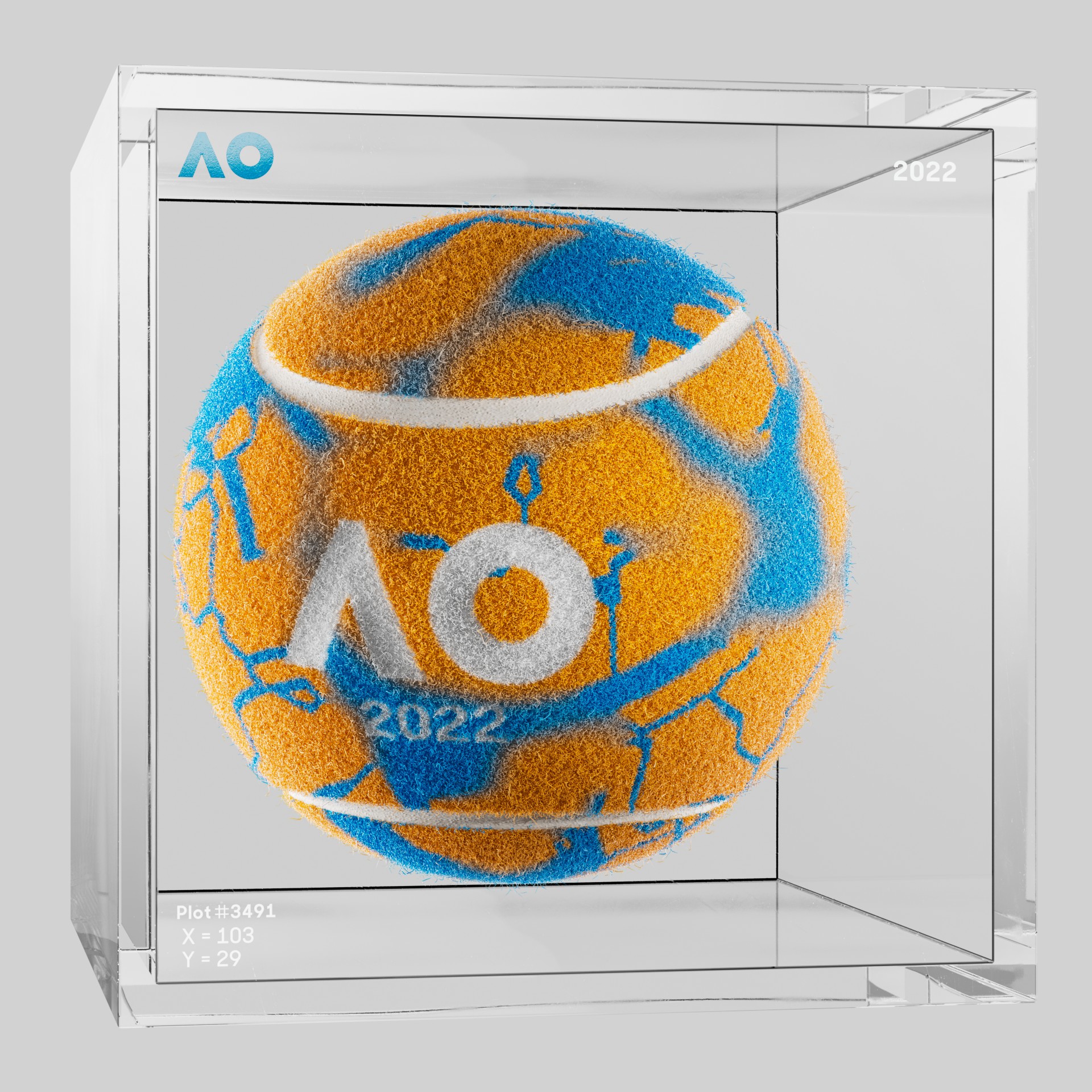 The Australian Open - The Australian Open Art Ball - AO Art Ball #6088 - NFT # 6088