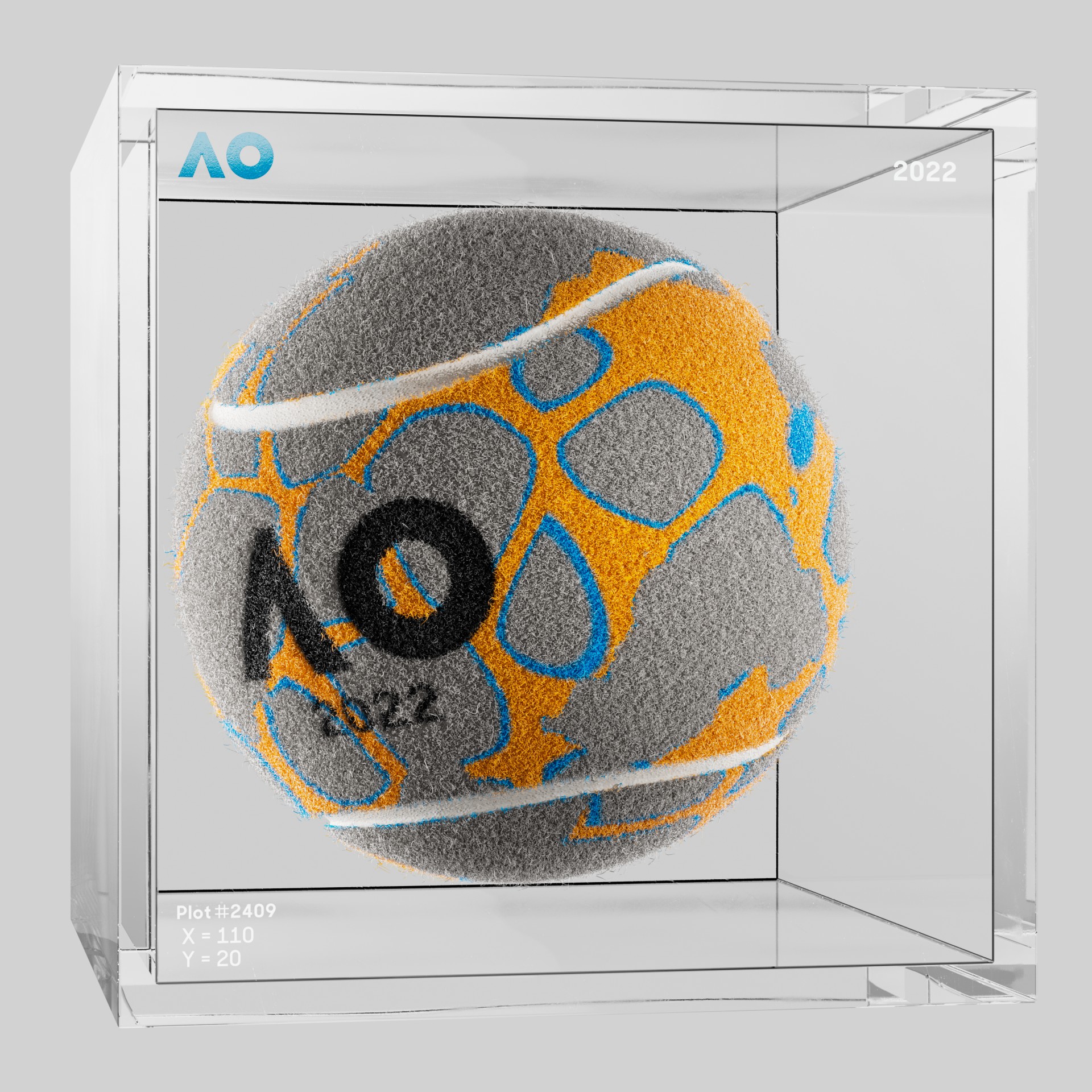 The Australian Open - The Australian Open Art Ball - AO Art Ball #6092 - NFT # 6092