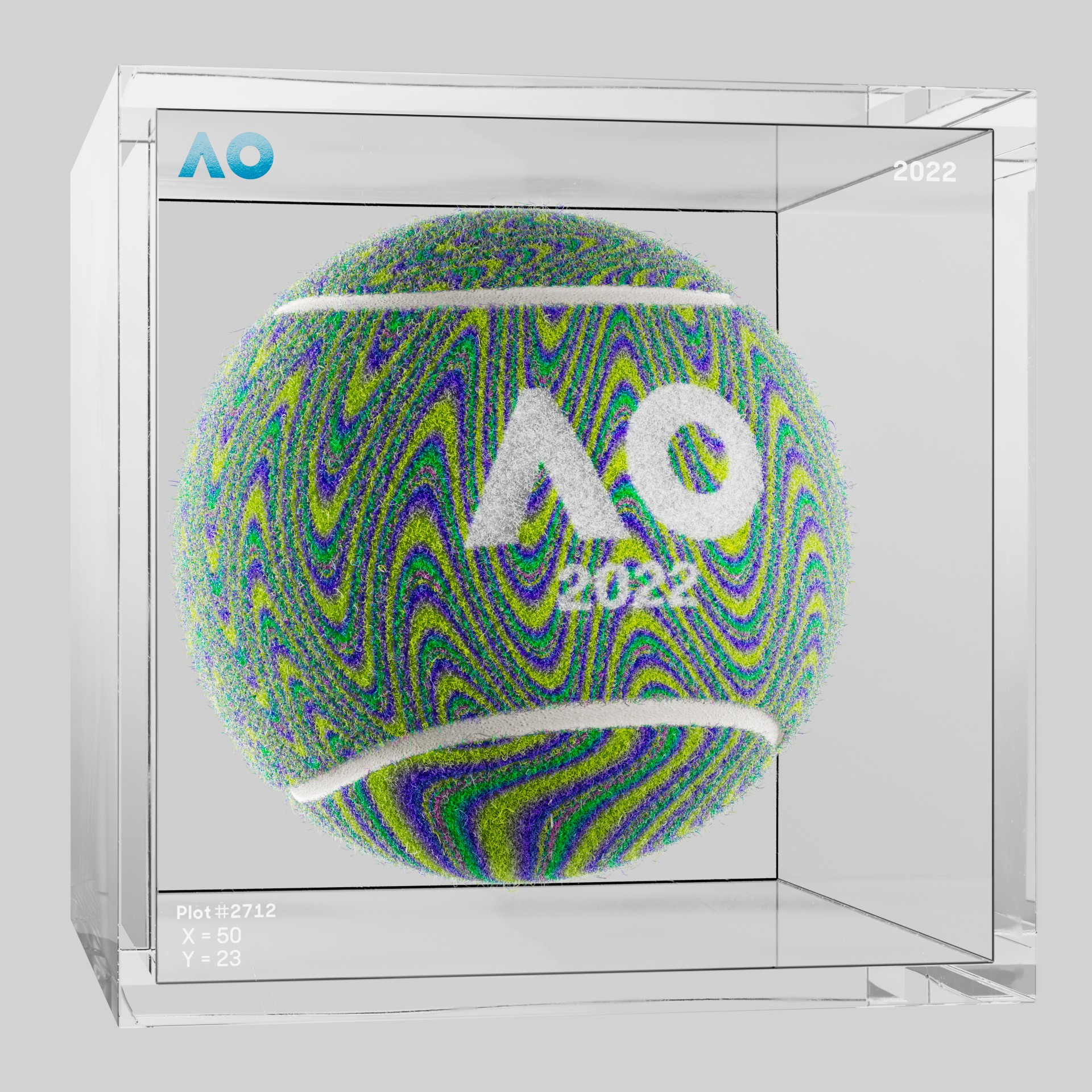 The Australian Open - The Australian Open Art Ball - AO Art Ball #6093 - NFT # 6093