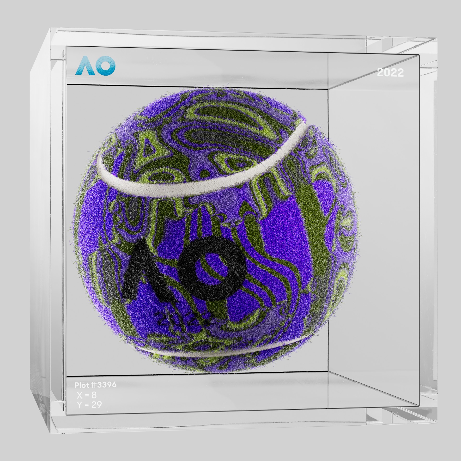 The Australian Open - The Australian Open Art Ball - AO Art Ball #6094 - NFT # 6094