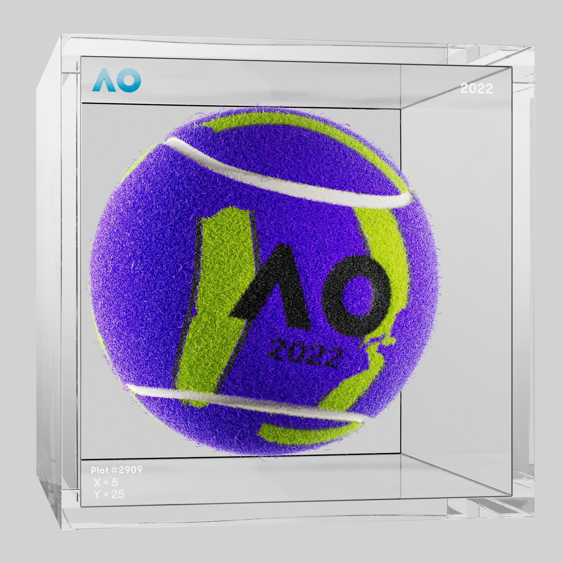 The Australian Open - The Australian Open Art Ball - AO Art Ball #6097 - NFT # 6097