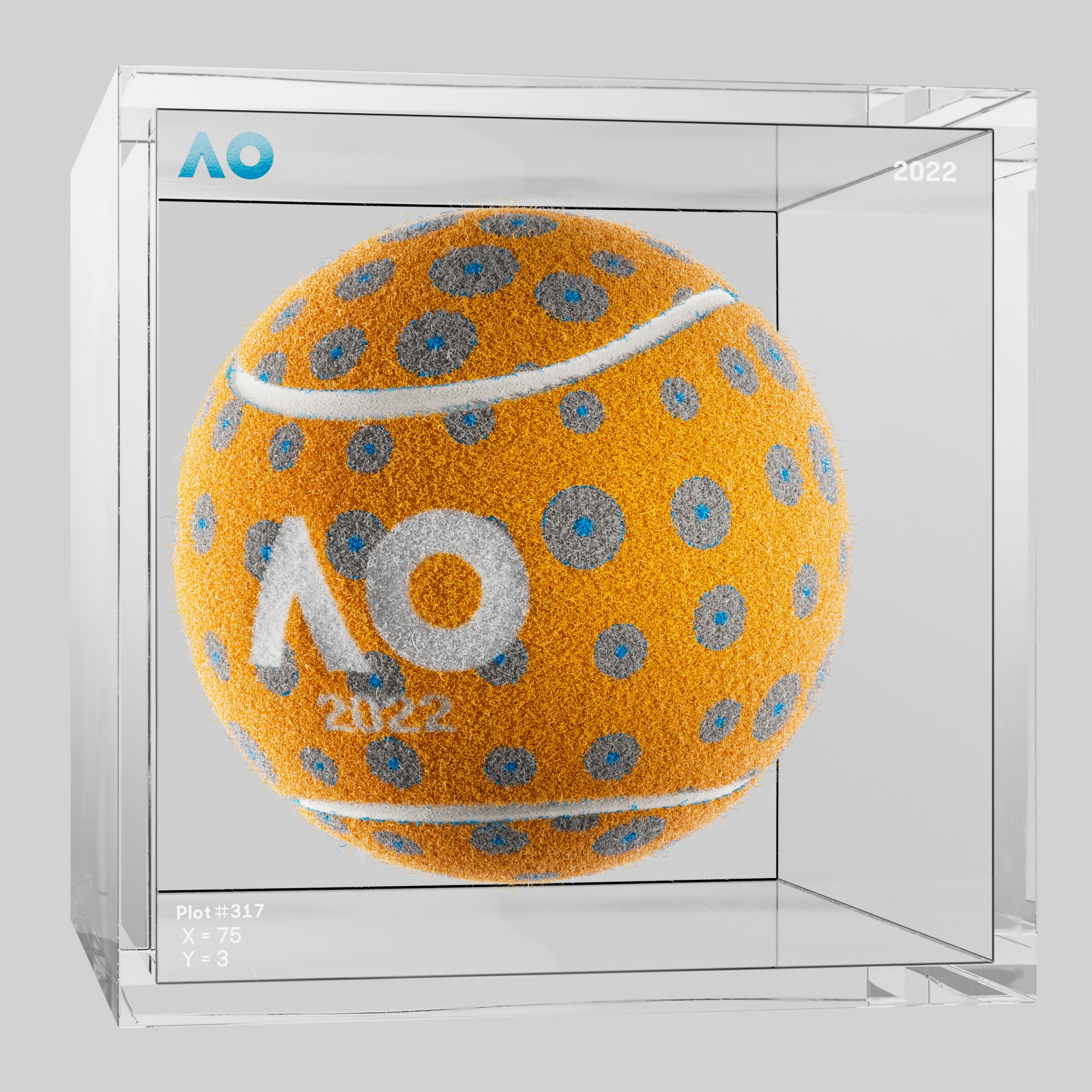 The Australian Open - The Australian Open Art Ball - AO Art Ball #61 - NFT # 61