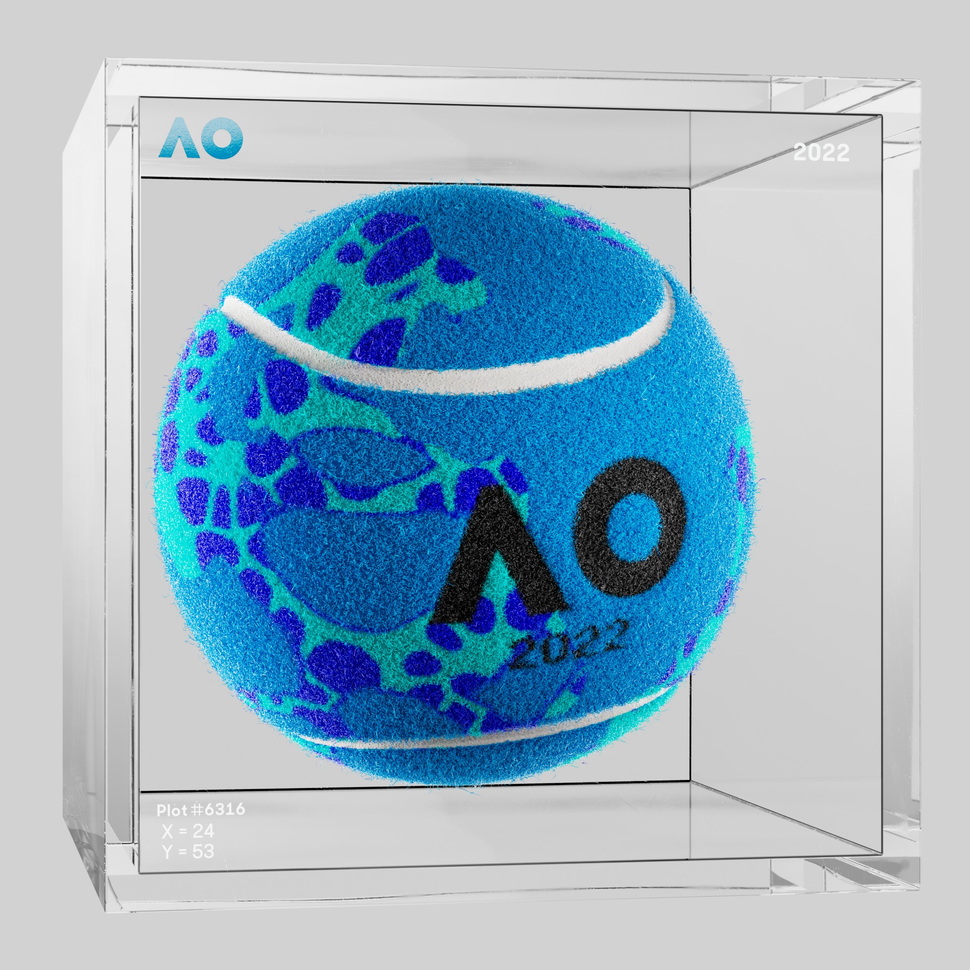 The Australian Open - The Australian Open Art Ball - AO Art Ball #610 - NFT # 610