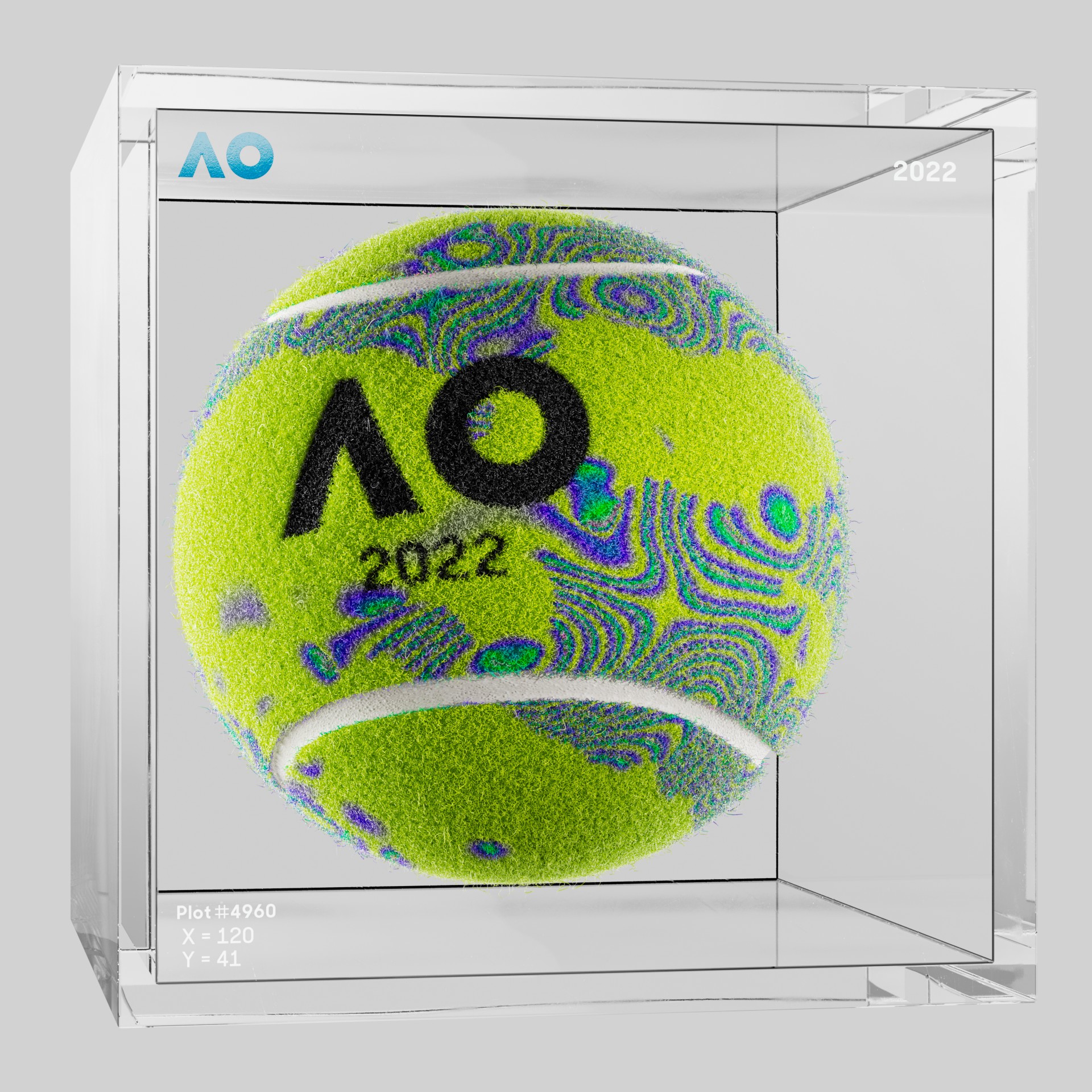 The Australian Open - The Australian Open Art Ball - AO Art Ball #6101 - NFT # 6101