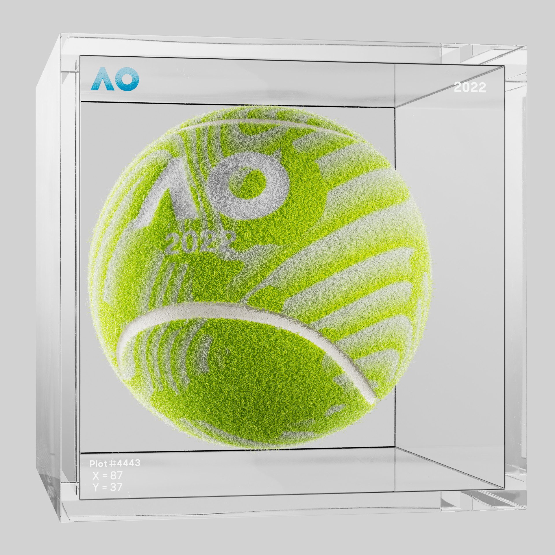 The Australian Open - The Australian Open Art Ball - AO Art Ball #6102 - NFT # 6102