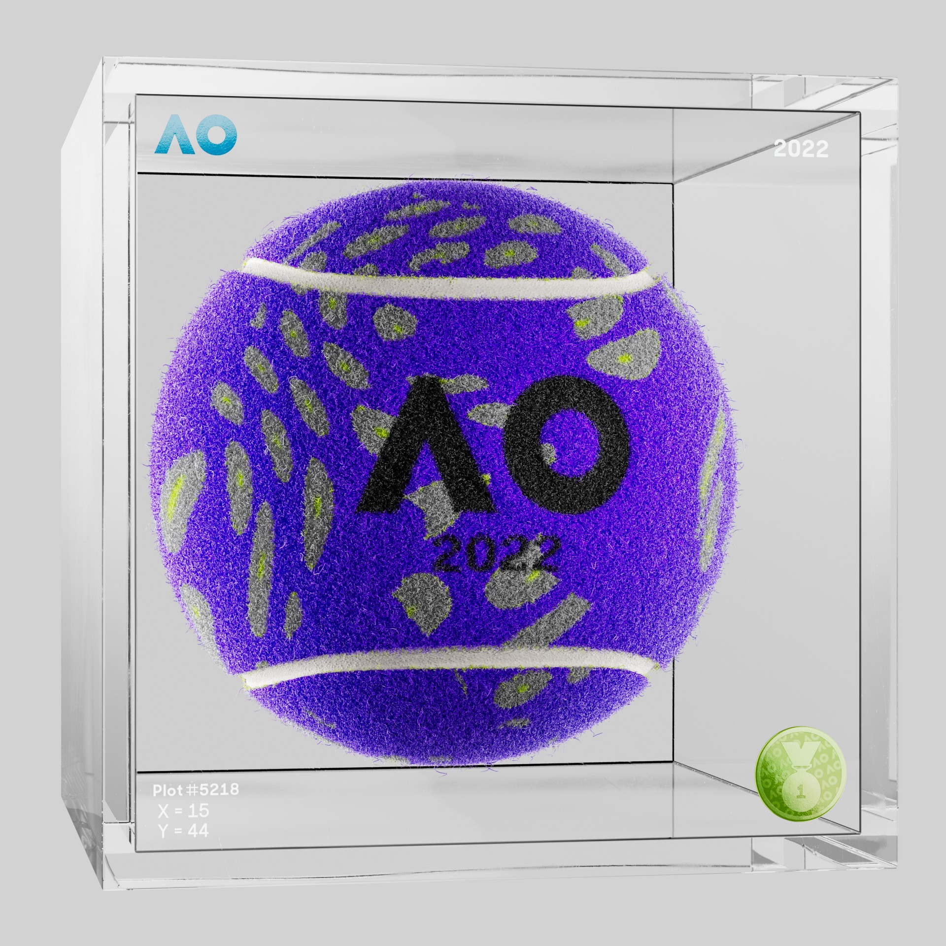 The Australian Open - The Australian Open Art Ball - AO Art Ball #6103 - NFT # 6103