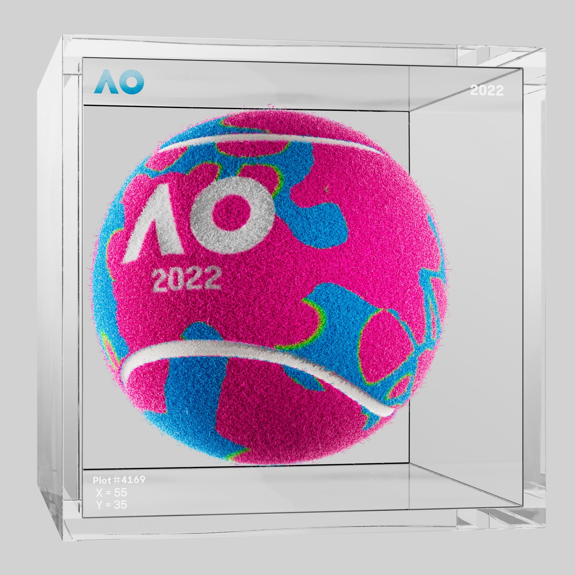 The Australian Open - The Australian Open Art Ball - AO Art Ball #6106 - NFT # 6106
