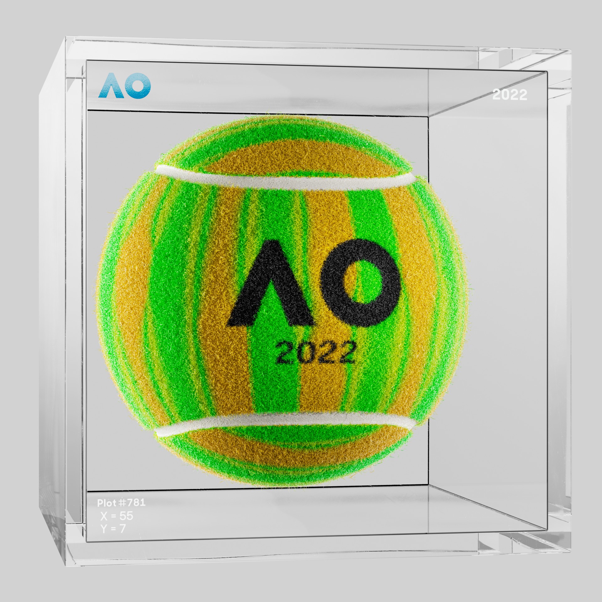 The Australian Open - The Australian Open Art Ball - AO Art Ball #6108 - NFT # 6108
