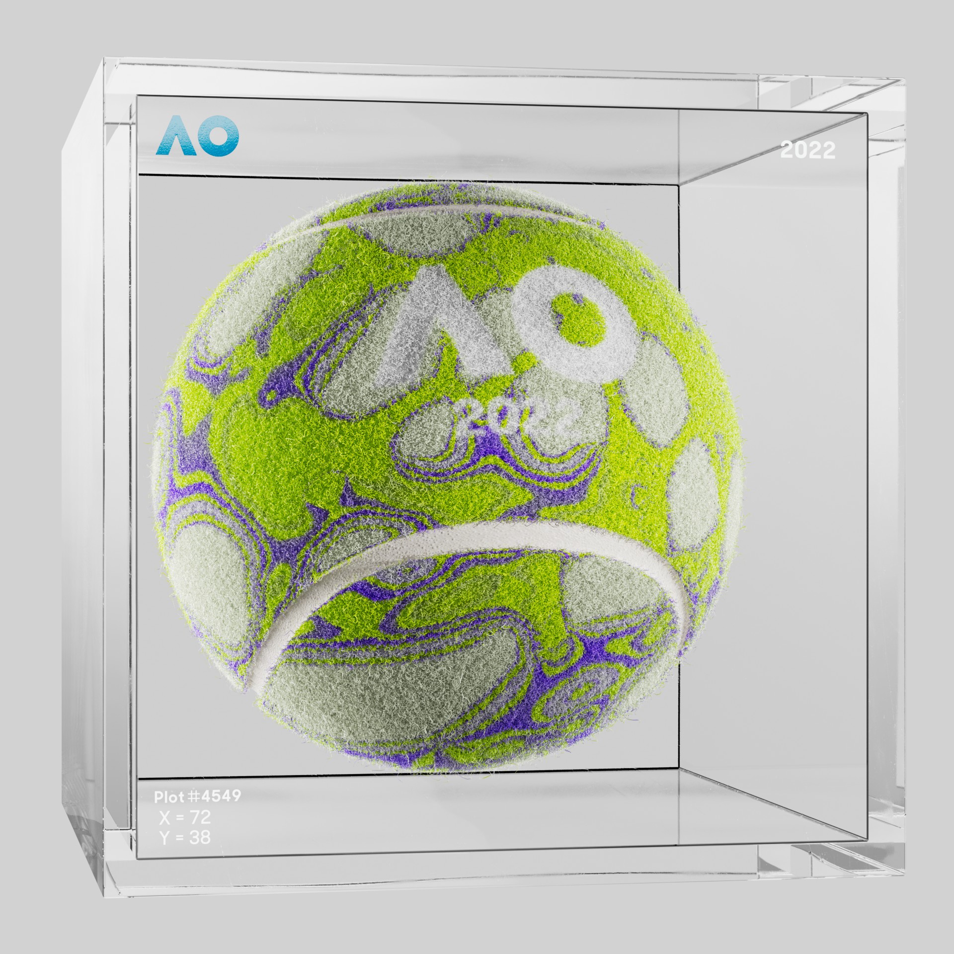 The Australian Open - The Australian Open Art Ball - AO Art Ball #6109 - NFT # 6109