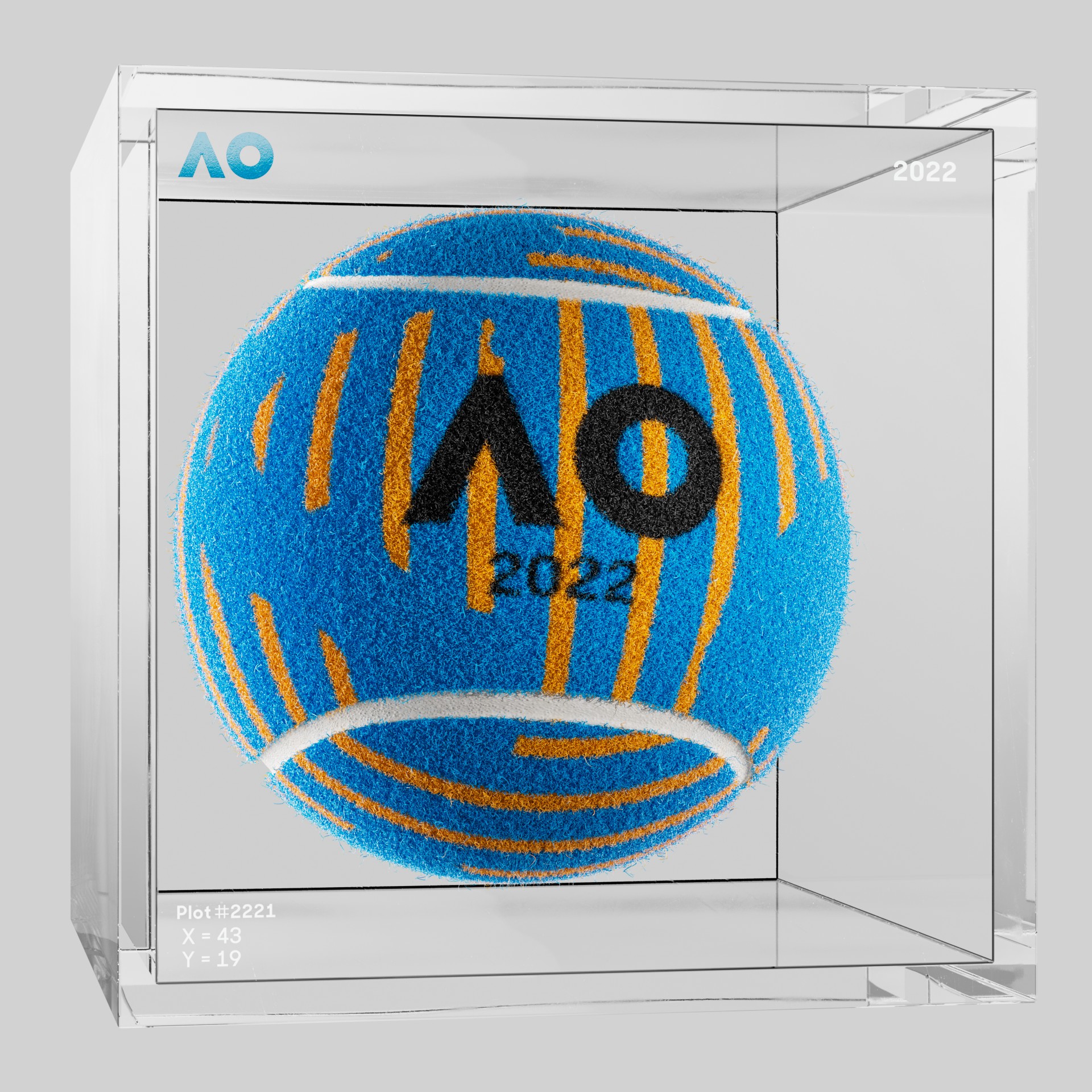 The Australian Open - The Australian Open Art Ball - AO Art Ball #611 - NFT # 611