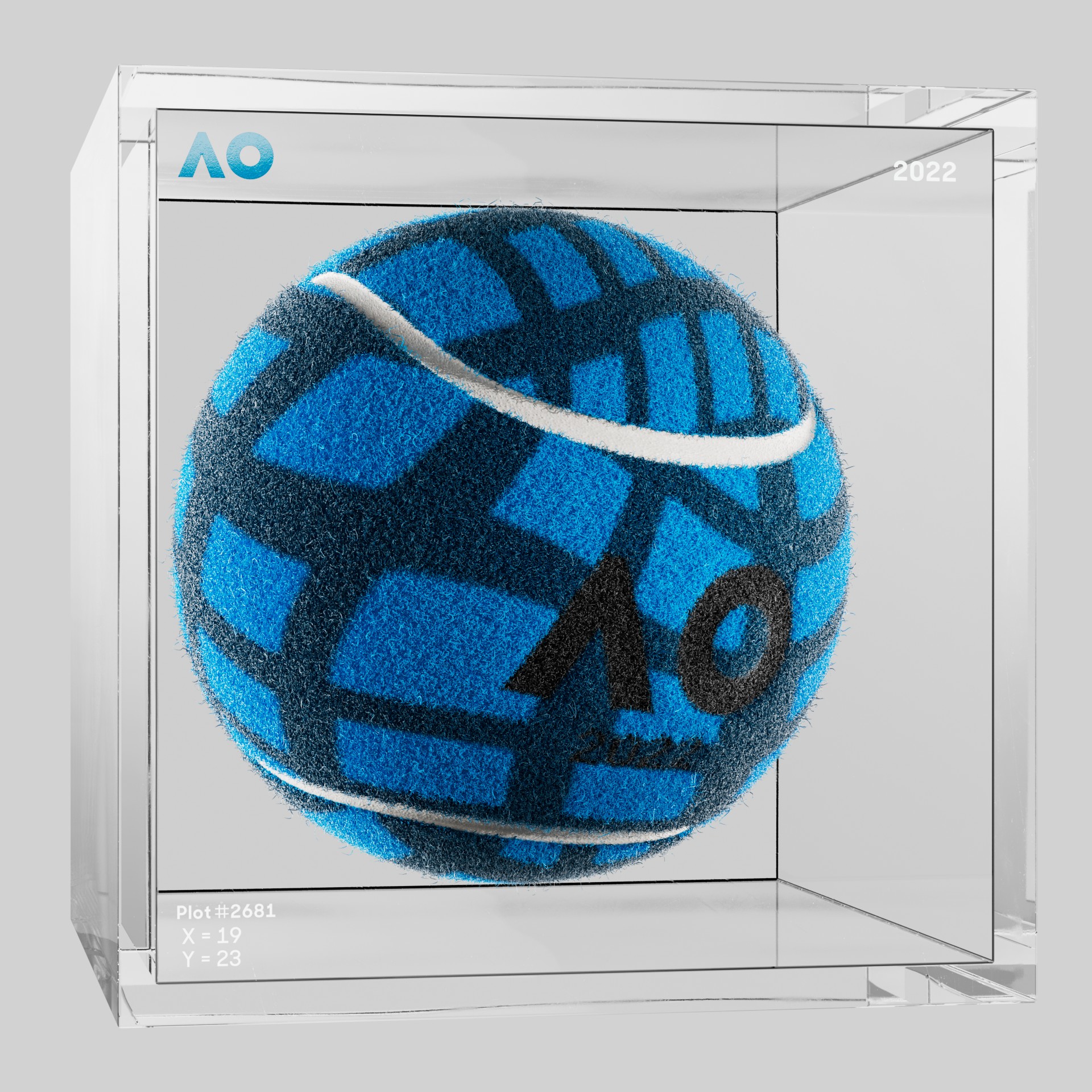 The Australian Open - The Australian Open Art Ball - AO Art Ball #6112 - NFT # 6112