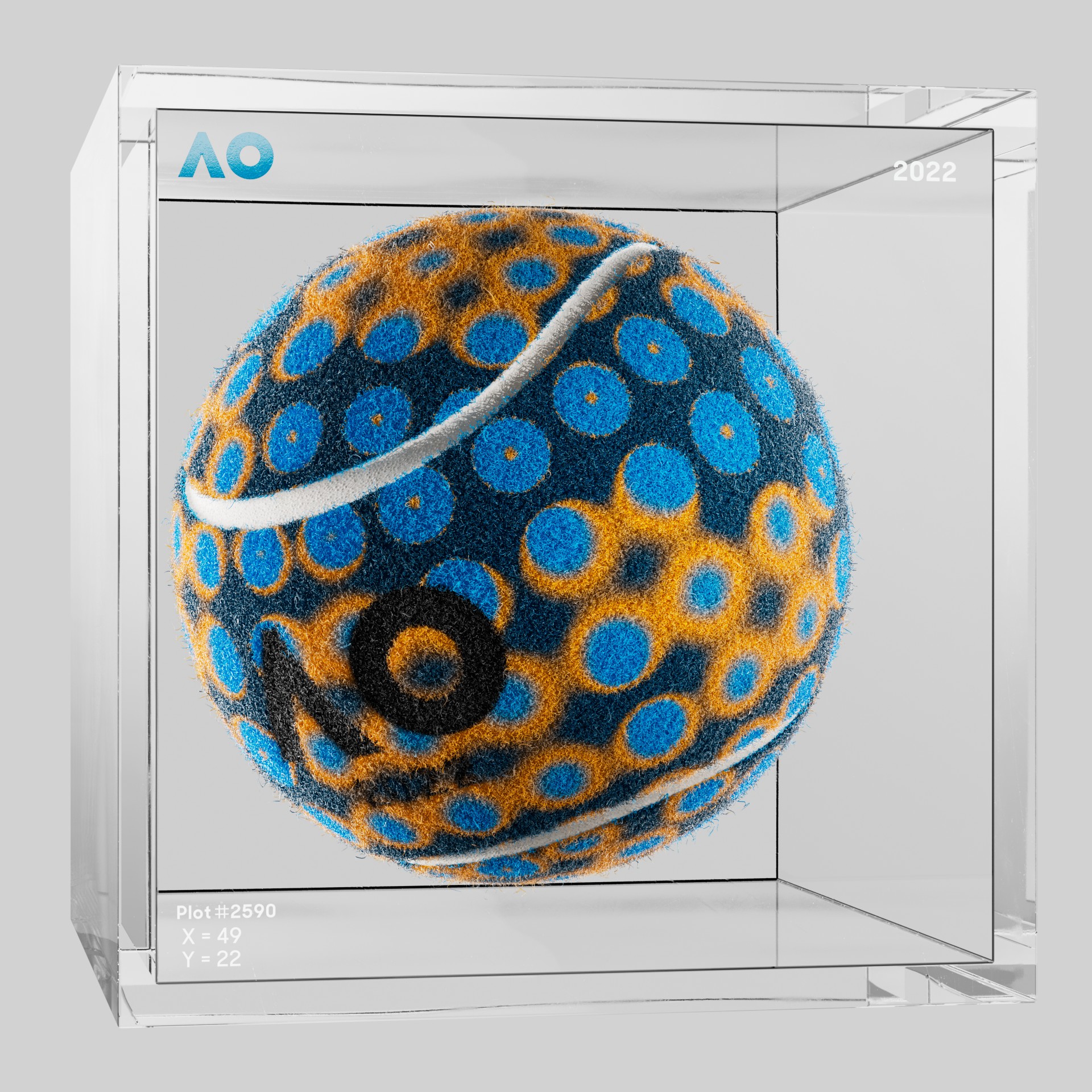 The Australian Open - The Australian Open Art Ball - AO Art Ball #6113 - NFT # 6113