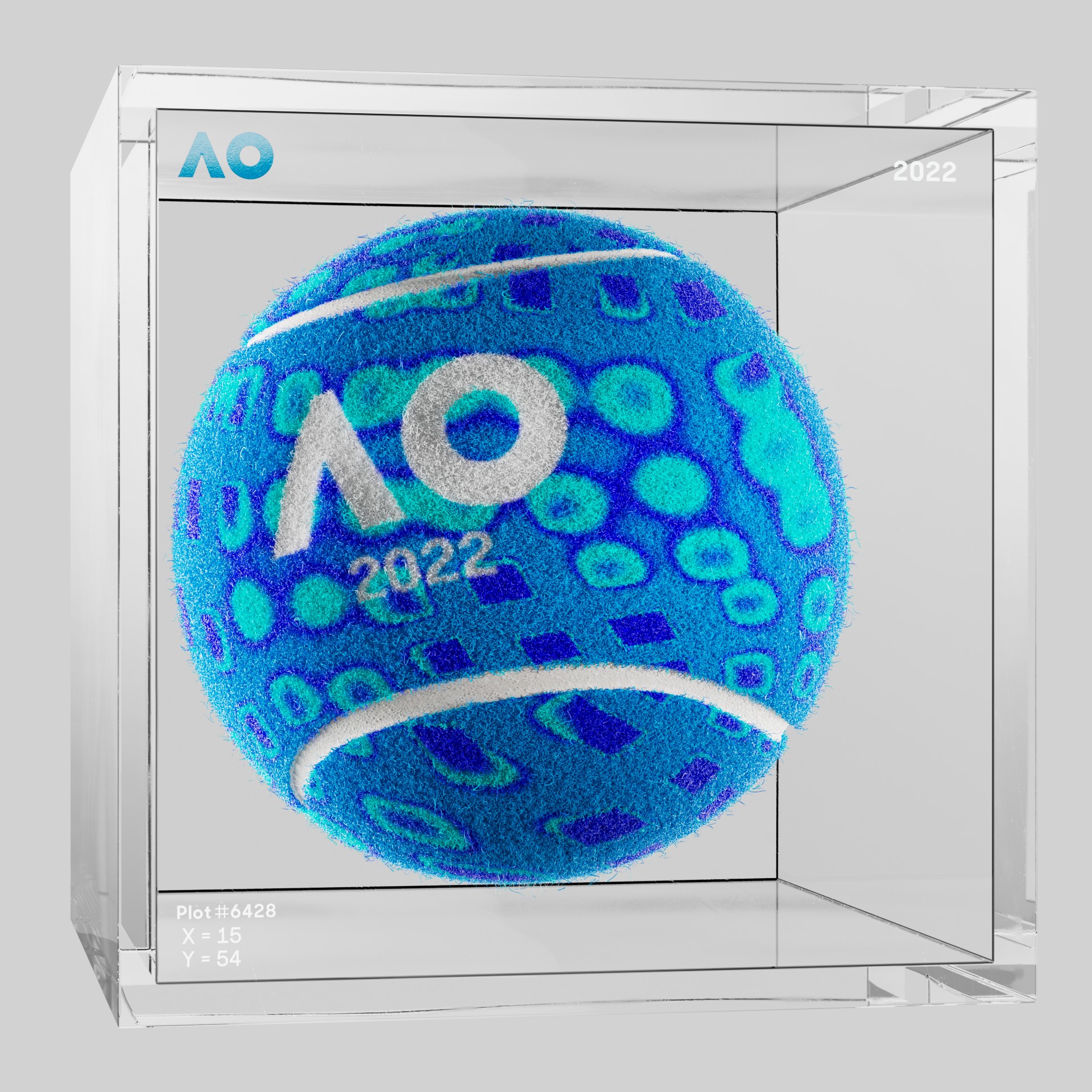 The Australian Open - The Australian Open Art Ball - AO Art Ball #6115 - NFT # 6115