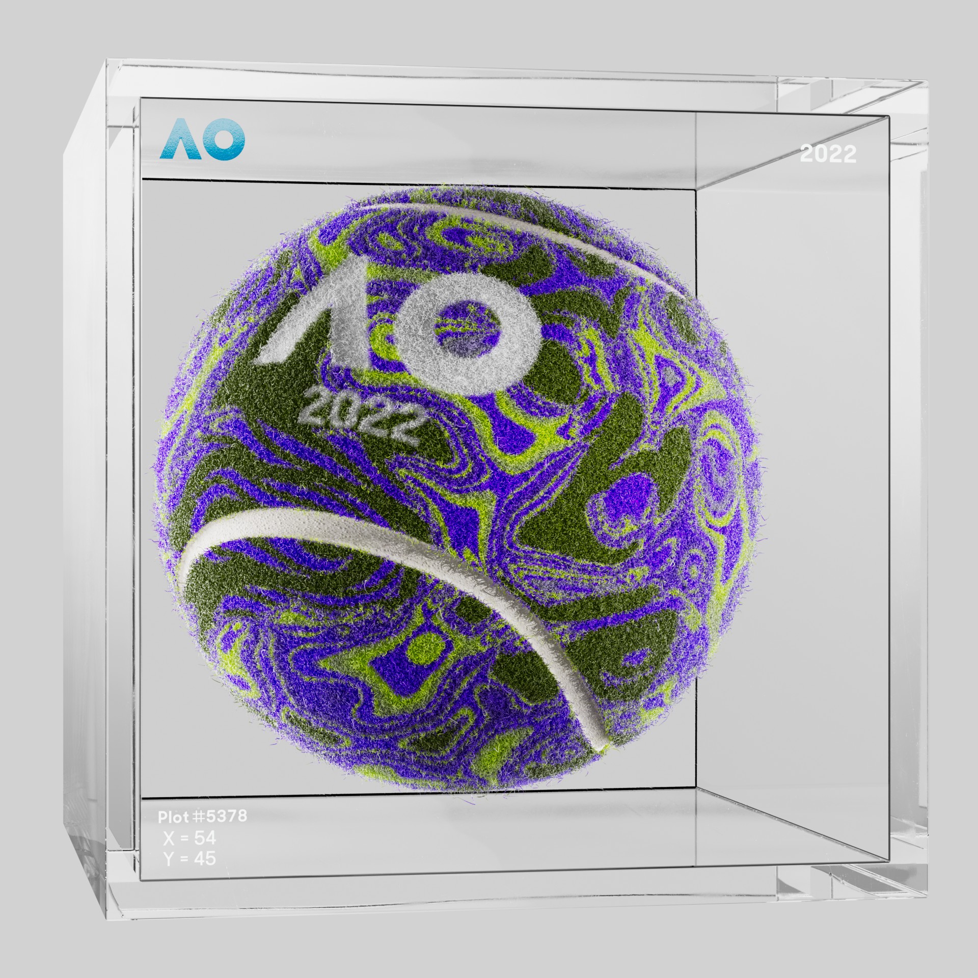 The Australian Open - The Australian Open Art Ball - AO Art Ball #612 - NFT # 612