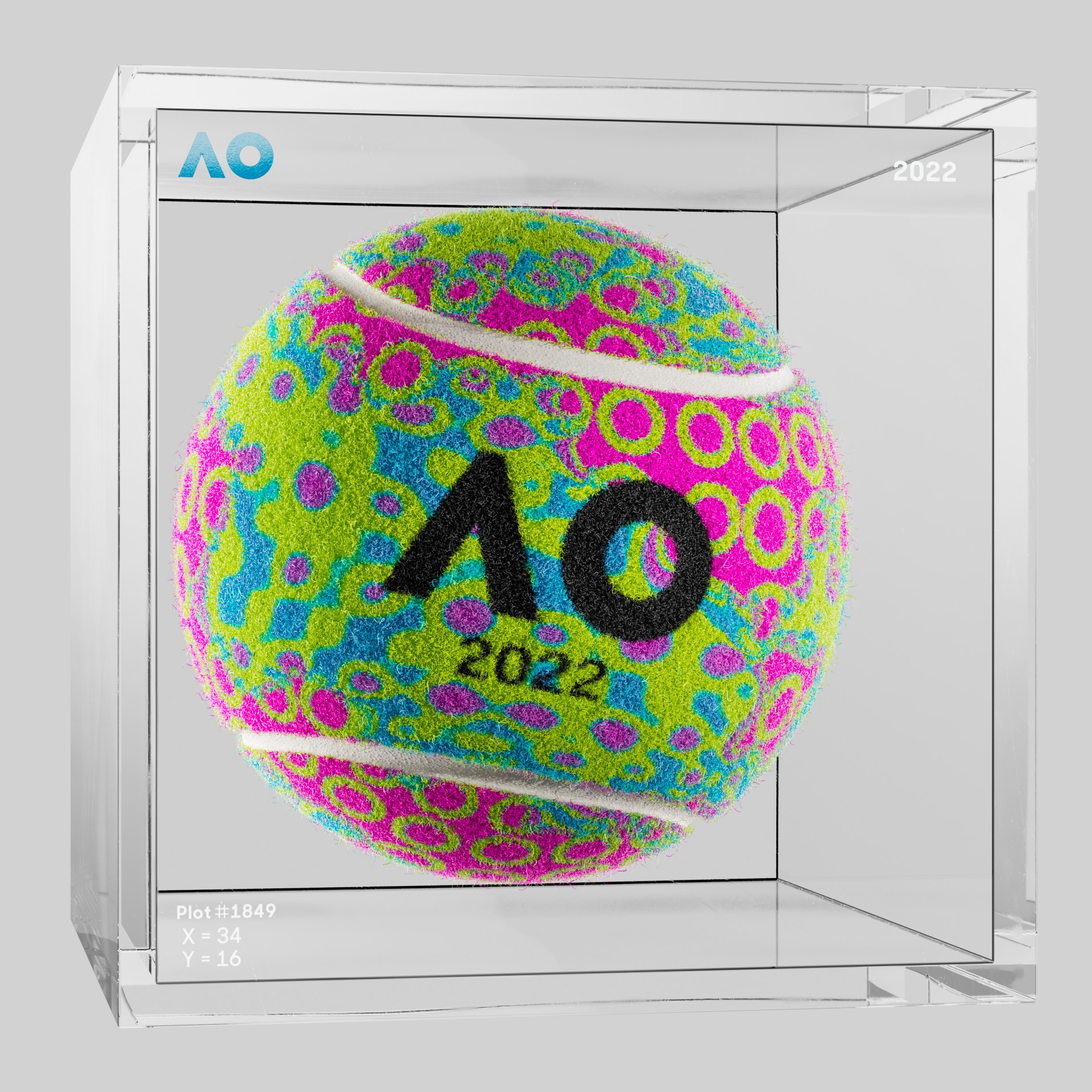 The Australian Open - The Australian Open Art Ball - AO Art Ball #6122 - NFT # 6122