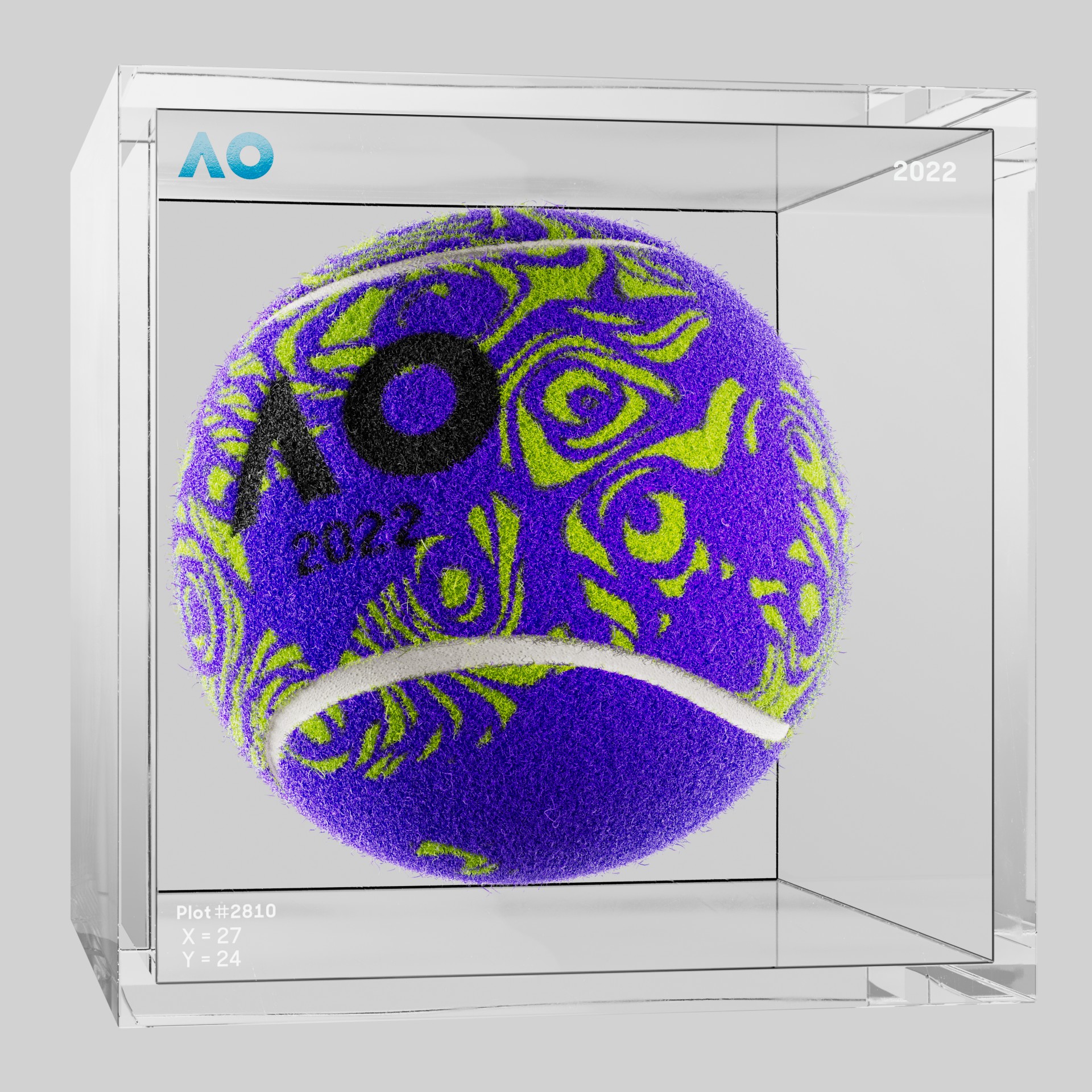 The Australian Open - The Australian Open Art Ball - AO Art Ball #6123 - NFT # 6123