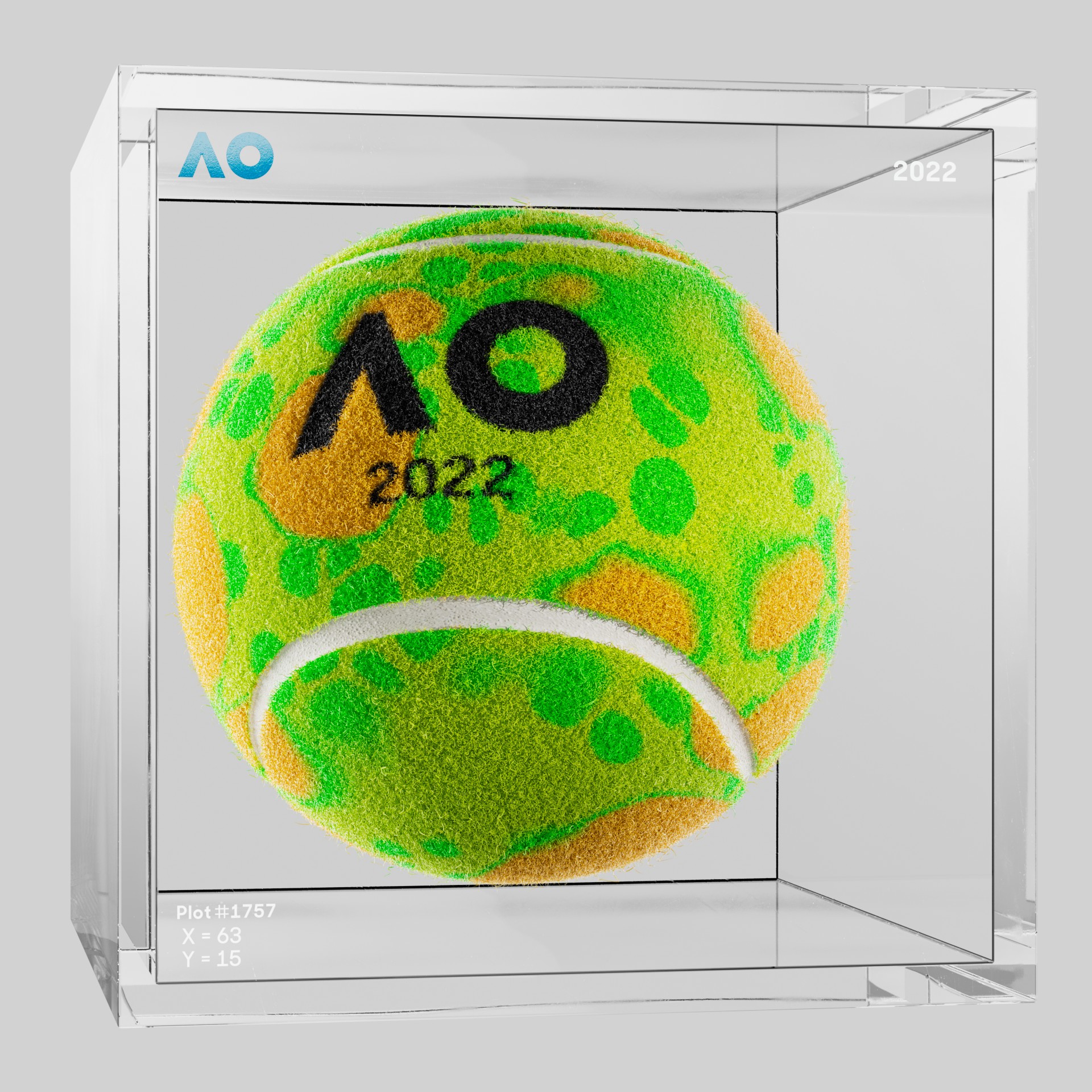 The Australian Open - The Australian Open Art Ball - AO Art Ball #6125 - NFT # 6125