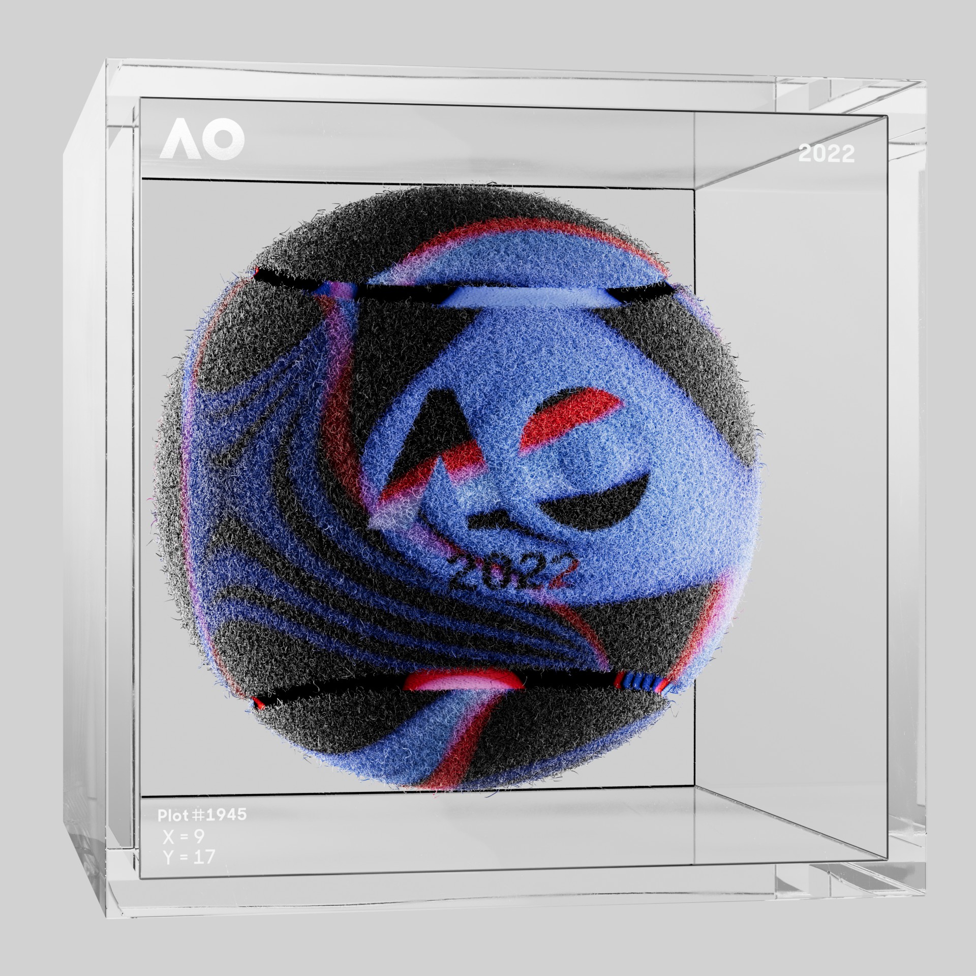 The Australian Open - The Australian Open Art Ball - AO Art Ball #6126 - NFT # 6126