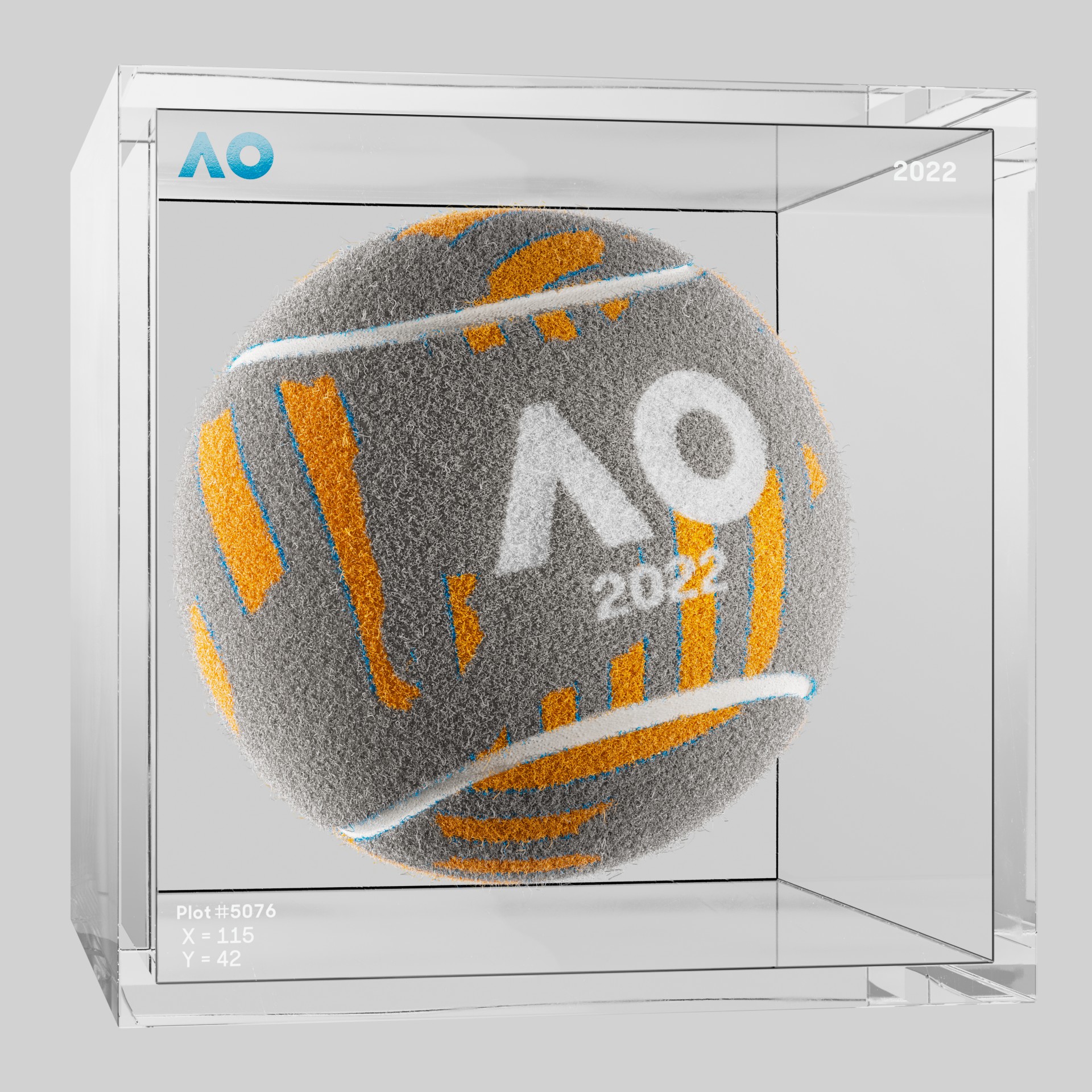 The Australian Open - The Australian Open Art Ball - AO Art Ball #6128 - NFT # 6128