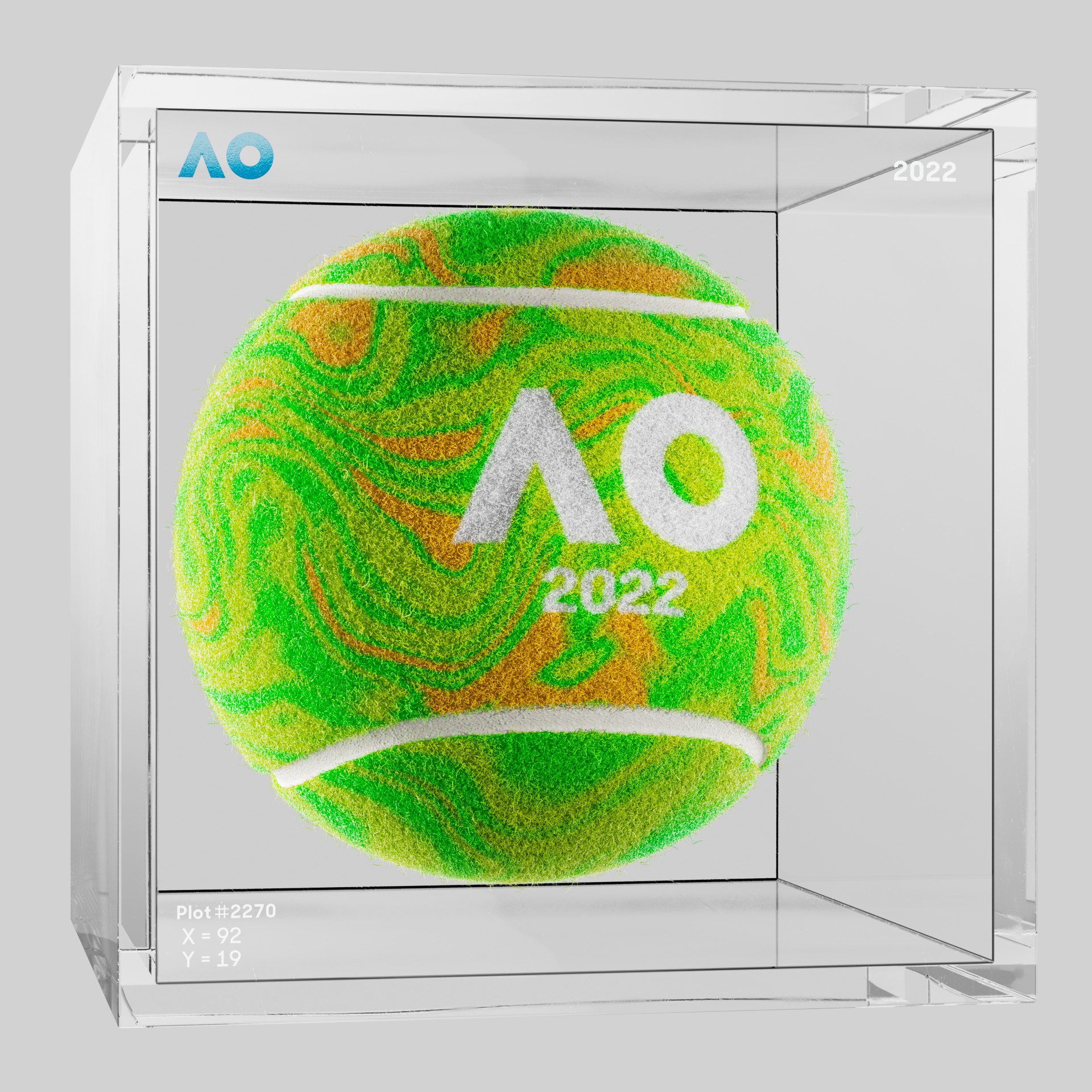 The Australian Open - The Australian Open Art Ball - AO Art Ball #6131 - NFT # 6131