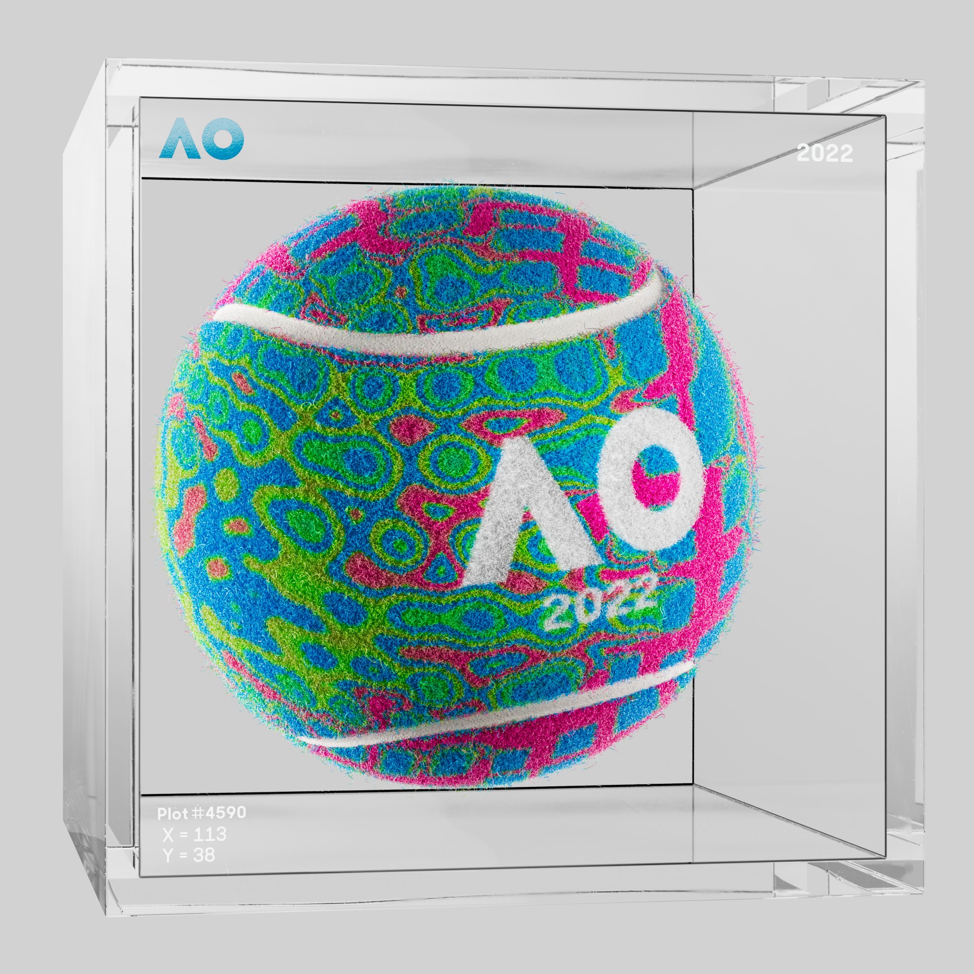 The Australian Open - The Australian Open Art Ball - AO Art Ball #6133 - NFT # 6133