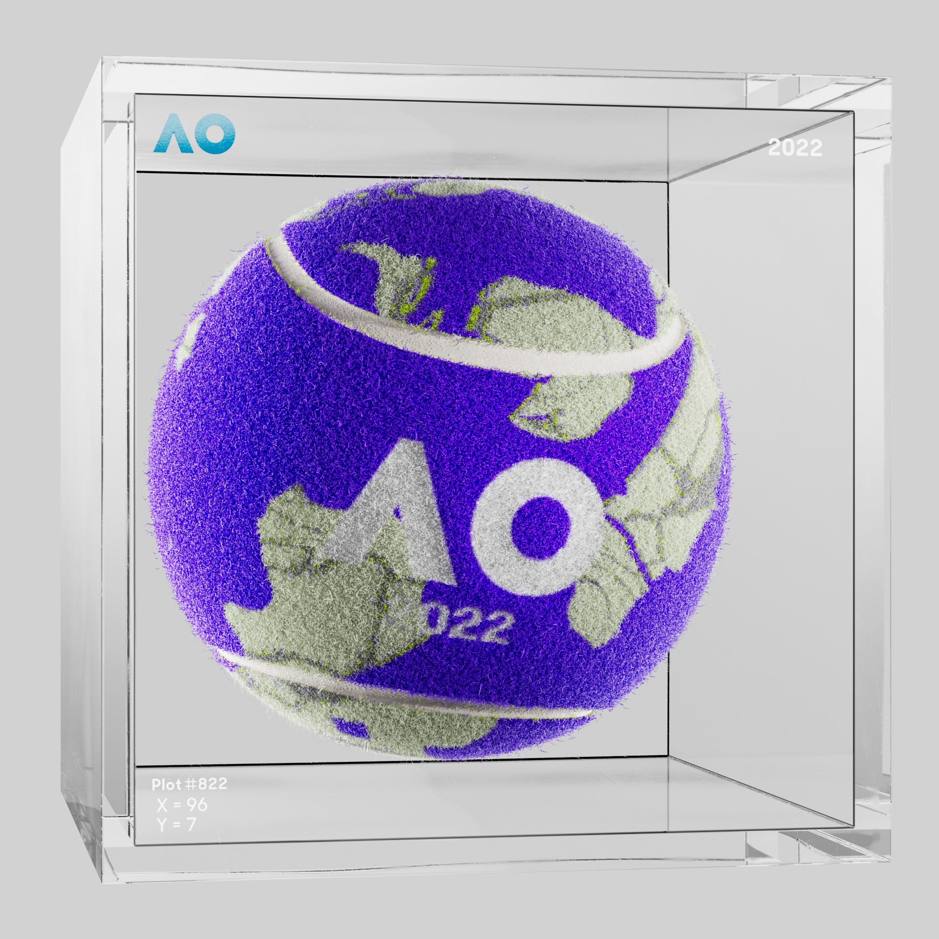 The Australian Open - The Australian Open Art Ball - AO Art Ball #6135 - NFT # 6135
